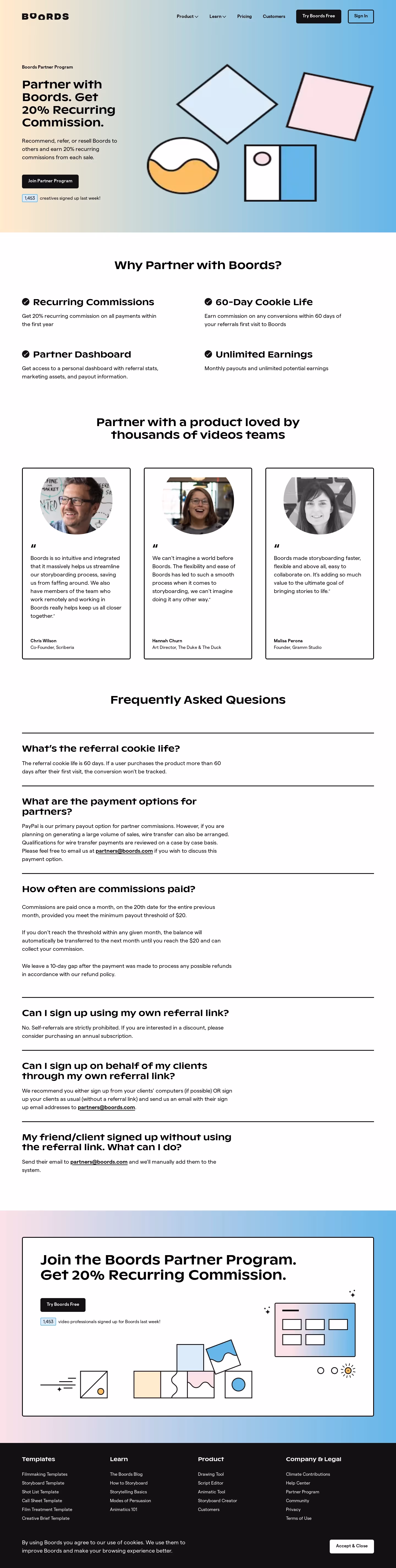 Boords Affiliate Page