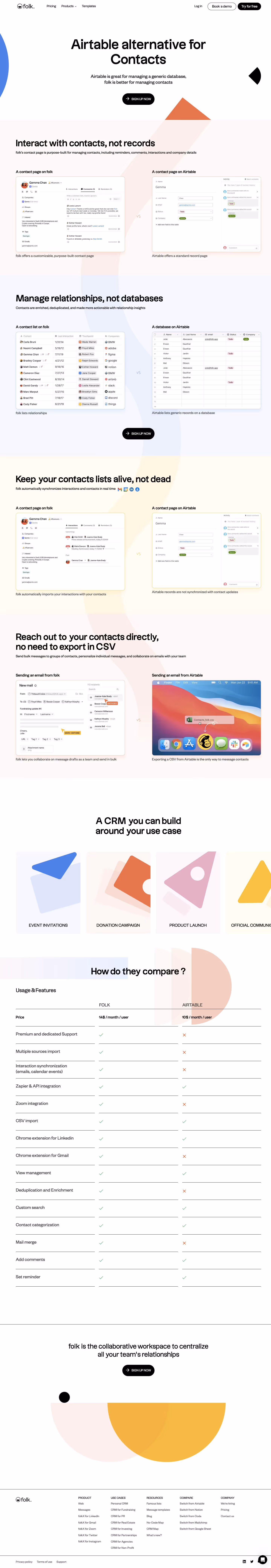 Folk Comparison Page