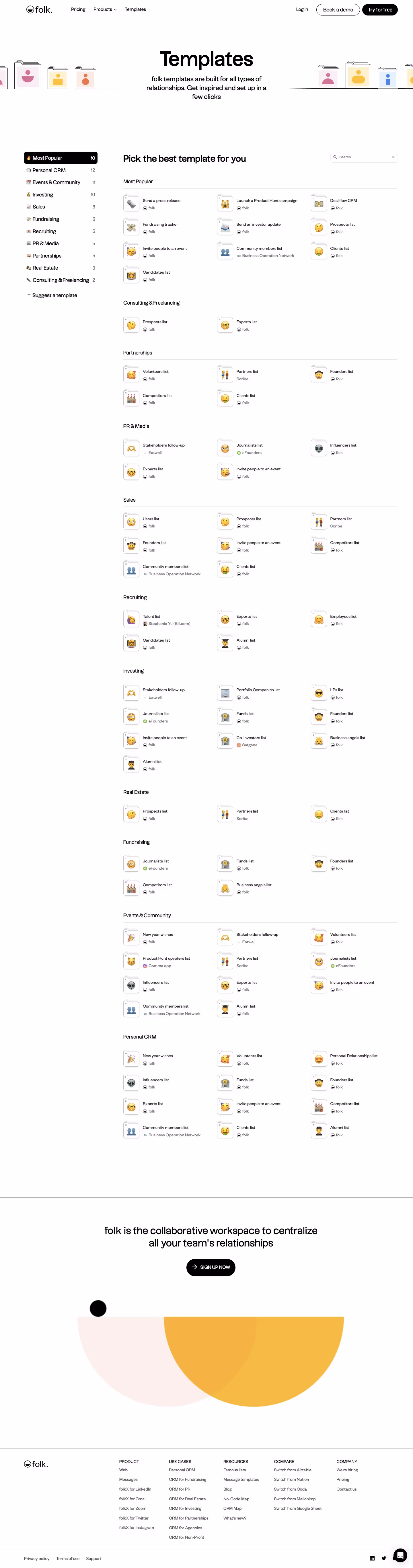 Folk Templates Library