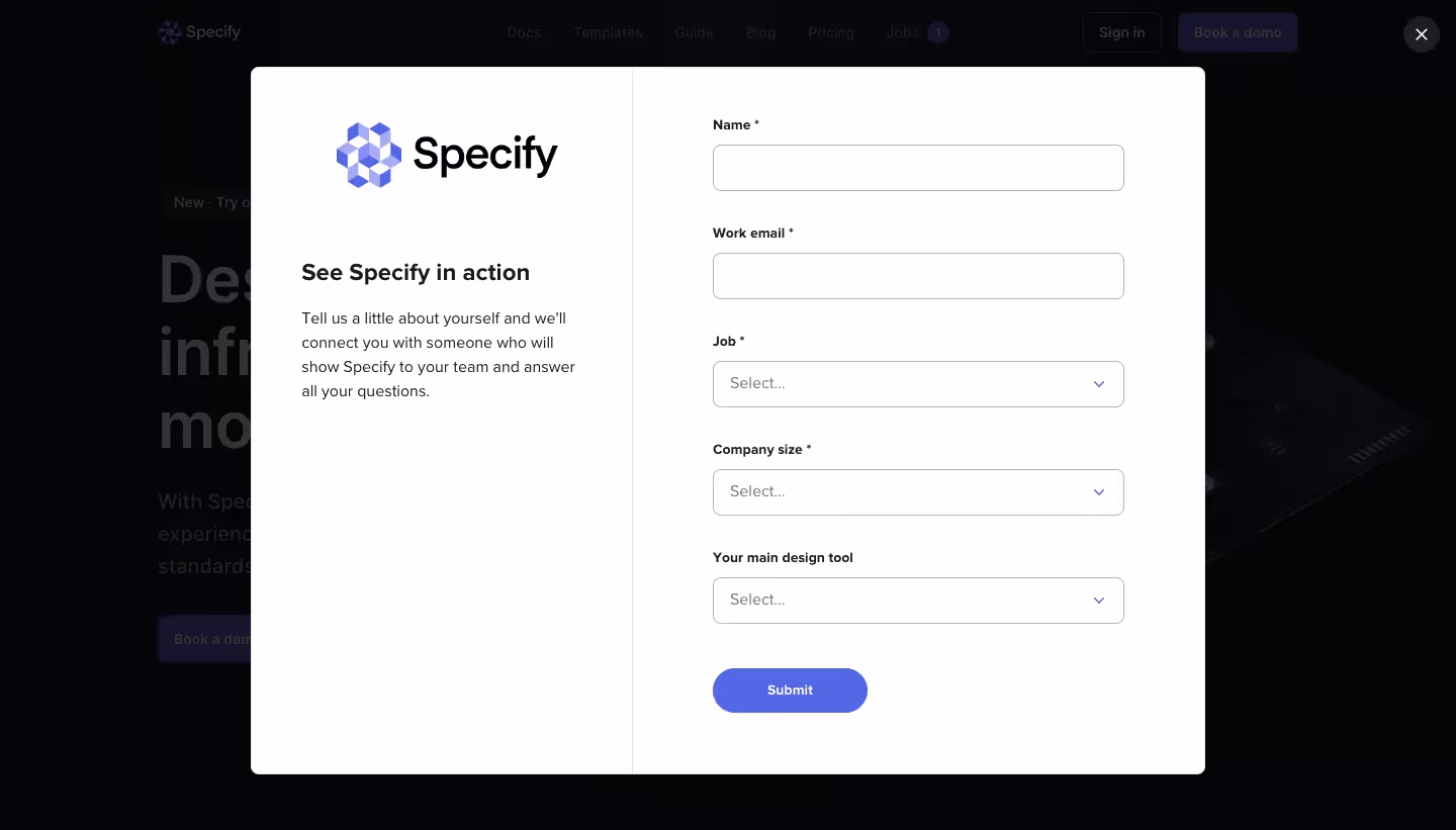Specify Demo Request