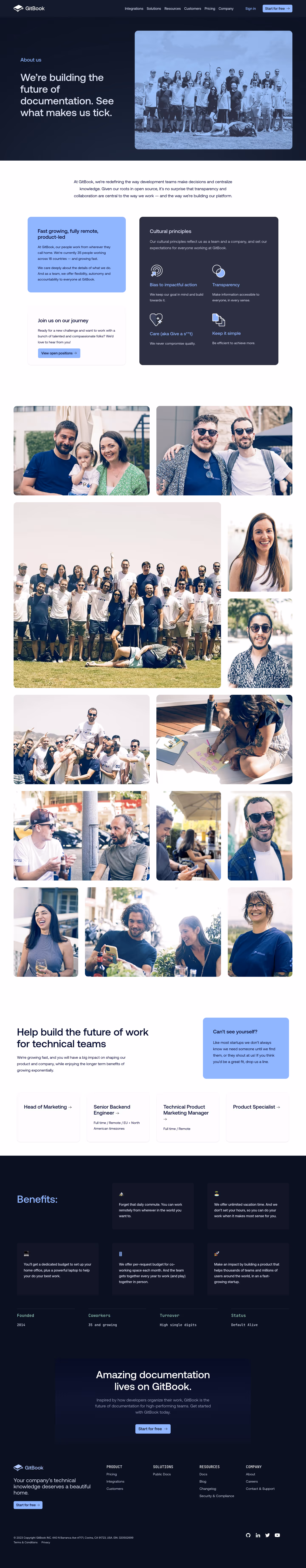 GitBook About Page