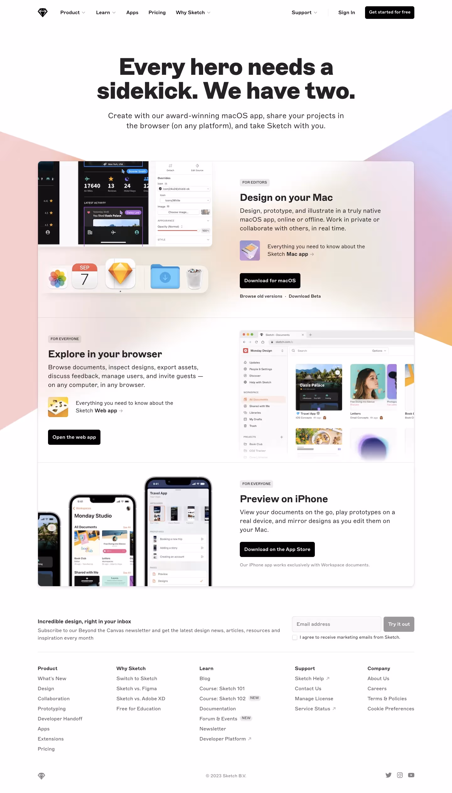 Sketch Download Page