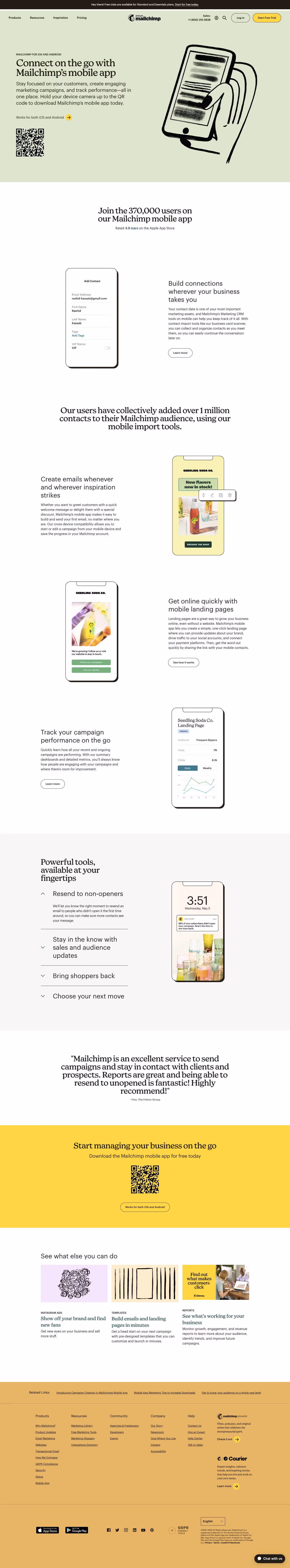 Mailchimp Download Page
