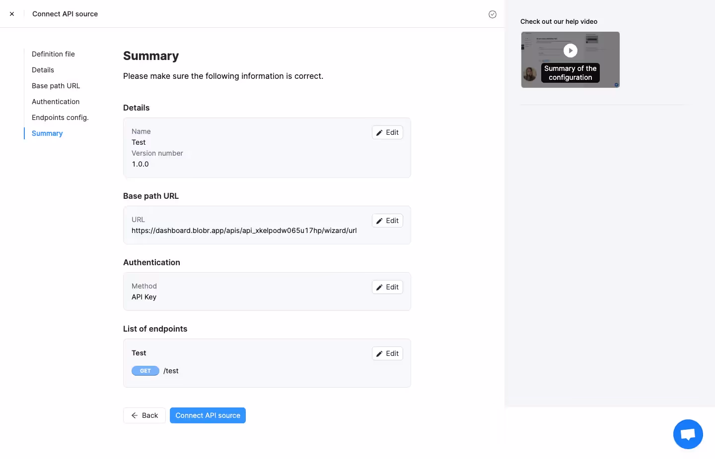 Blobr Add API Source