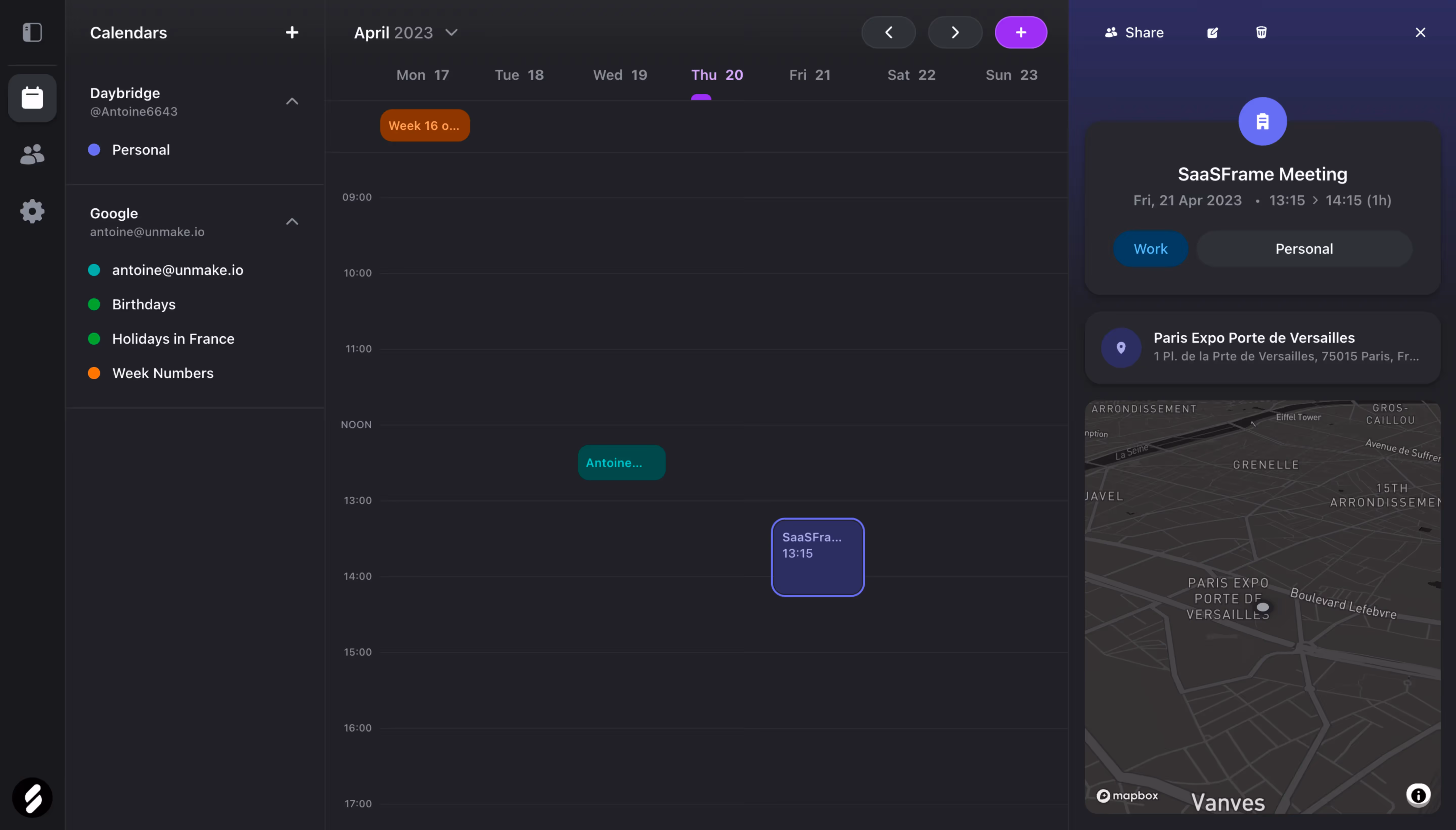 Daybrigde Event Details