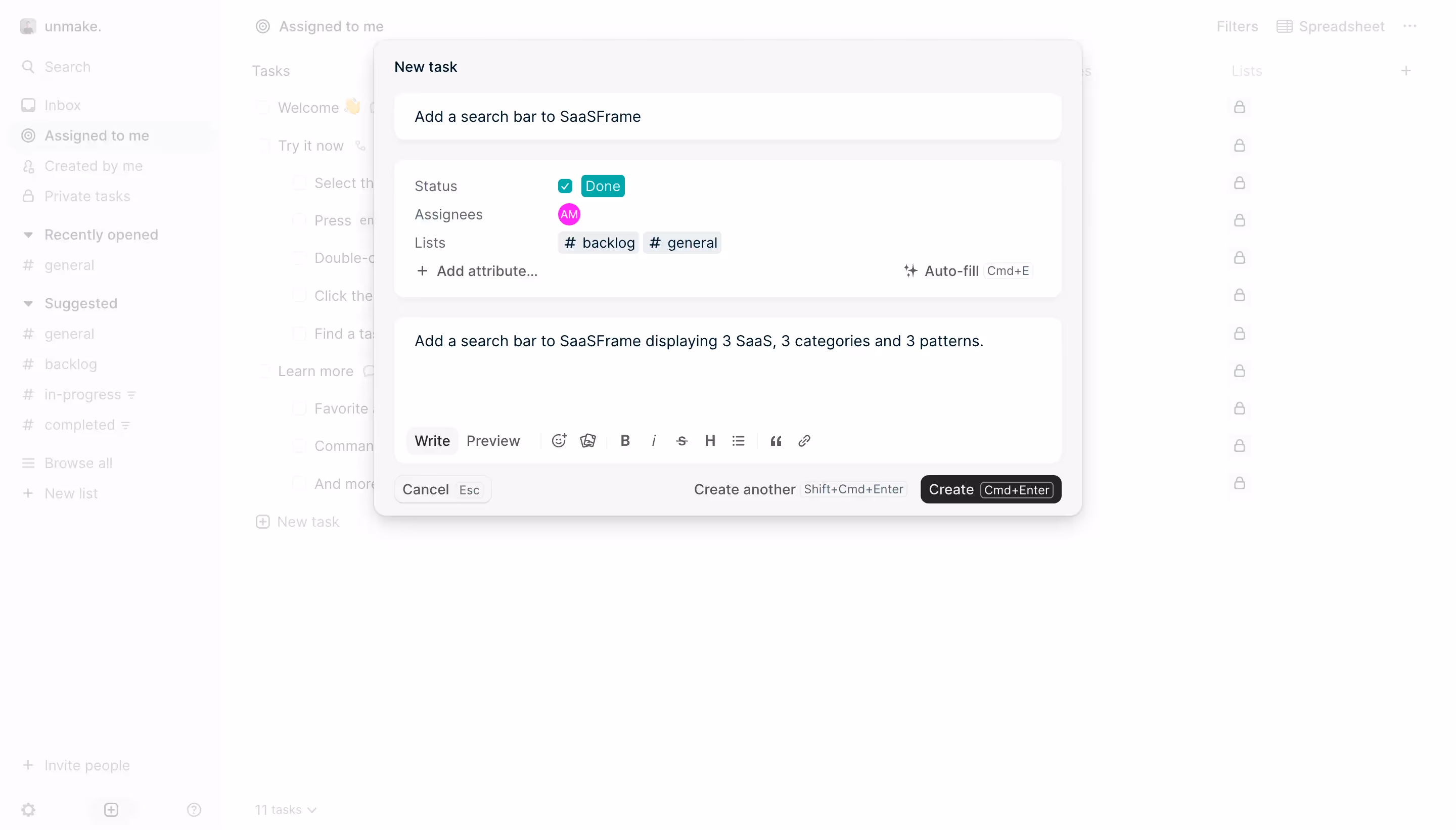 Height Create Element
