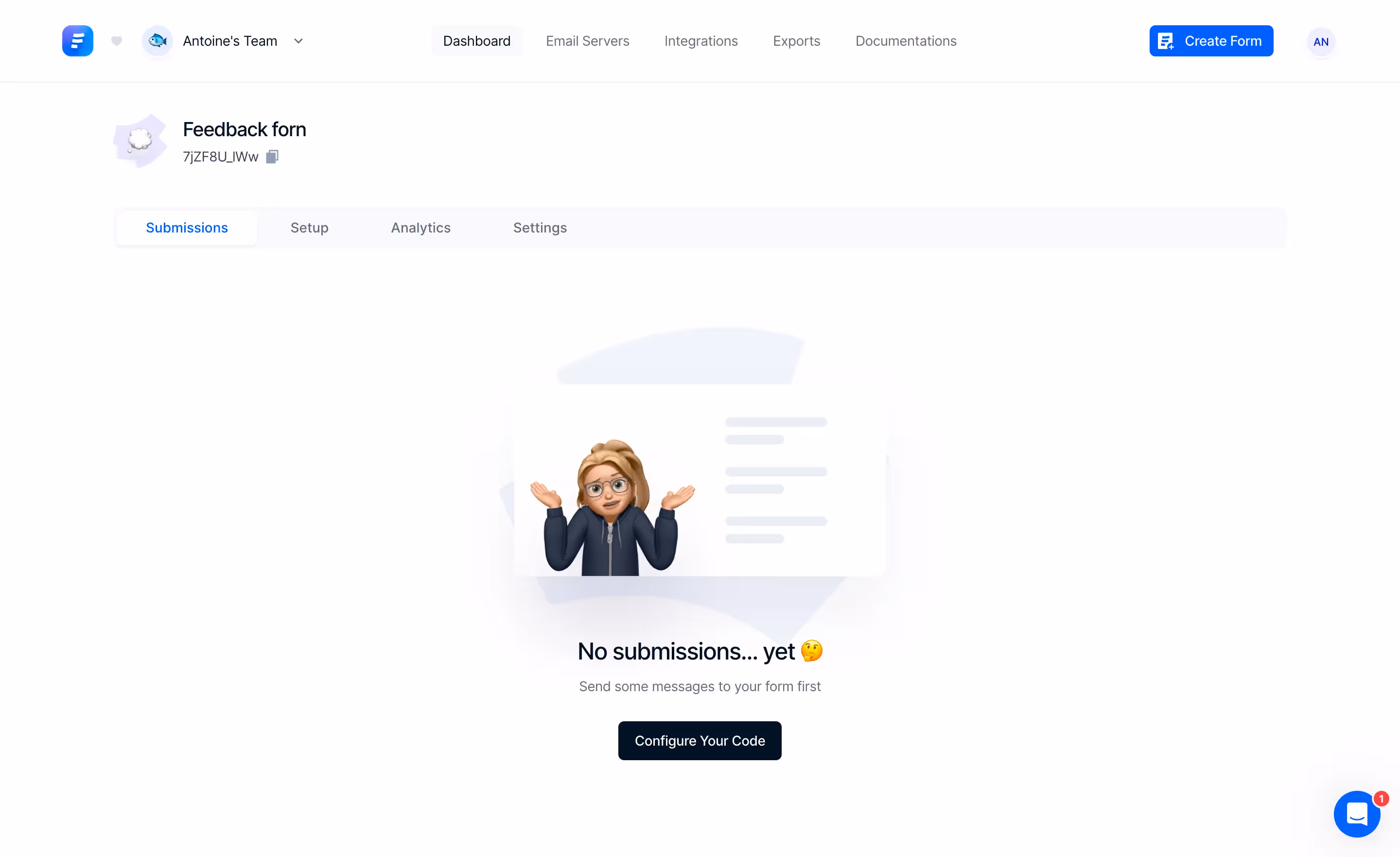 Formcarry Empty Form Submissions