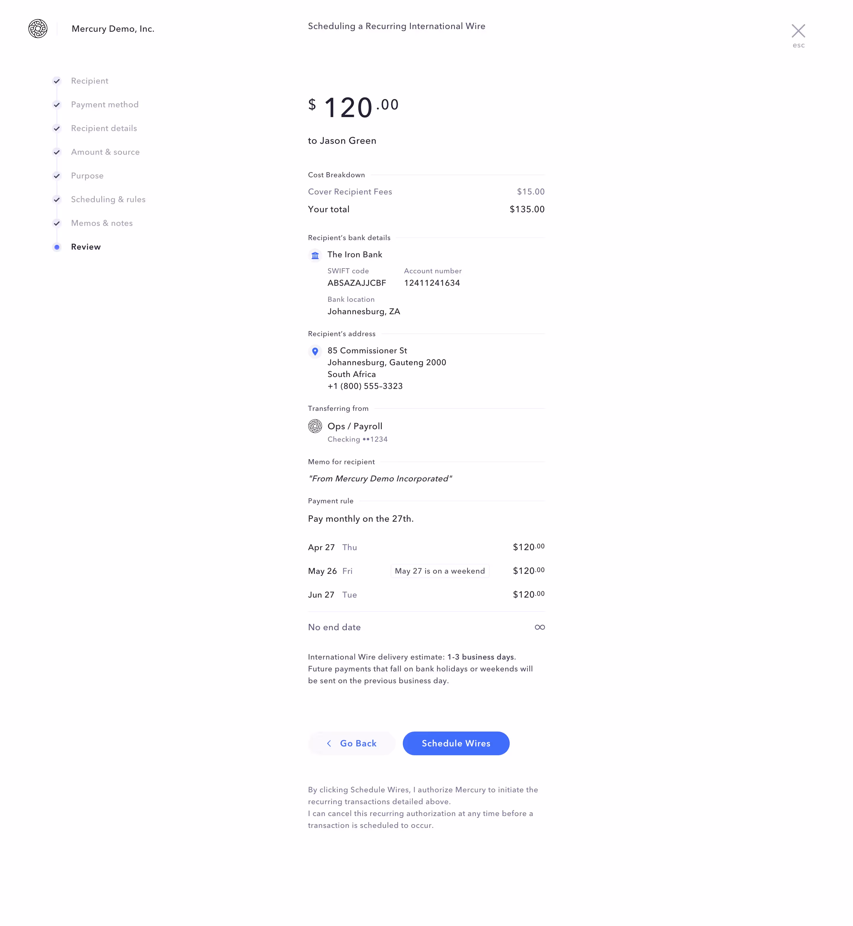 Mercury Transfer Reviez