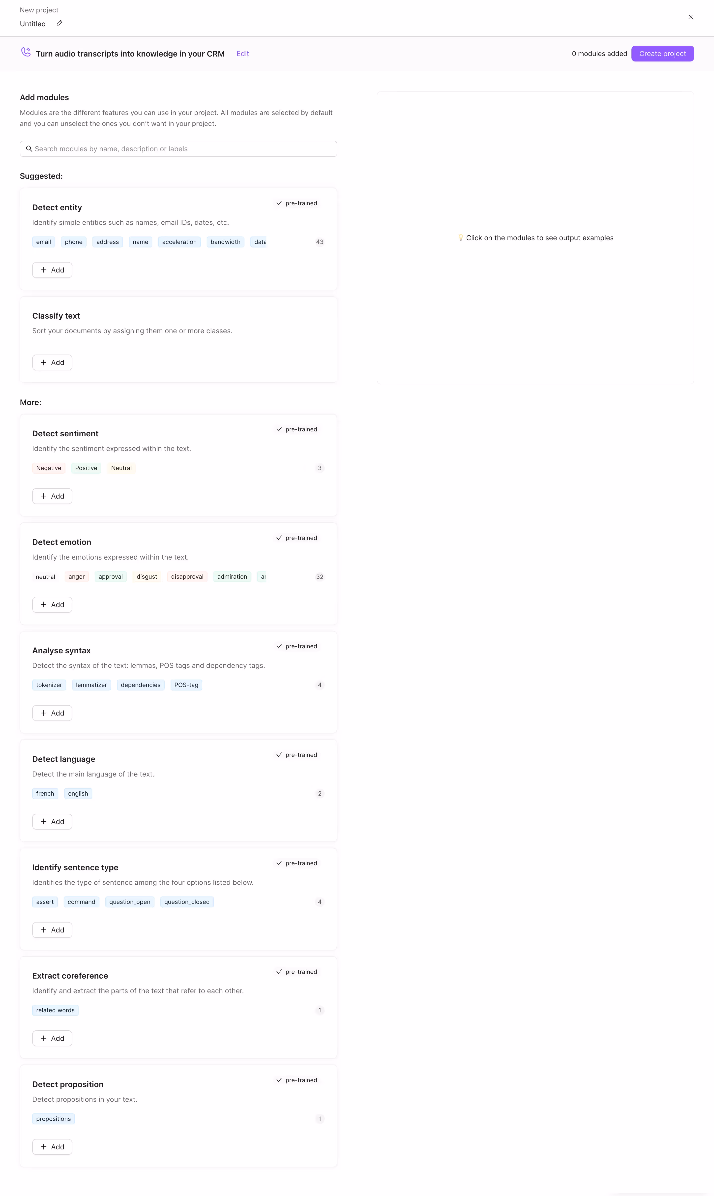 Lettria Create A Project