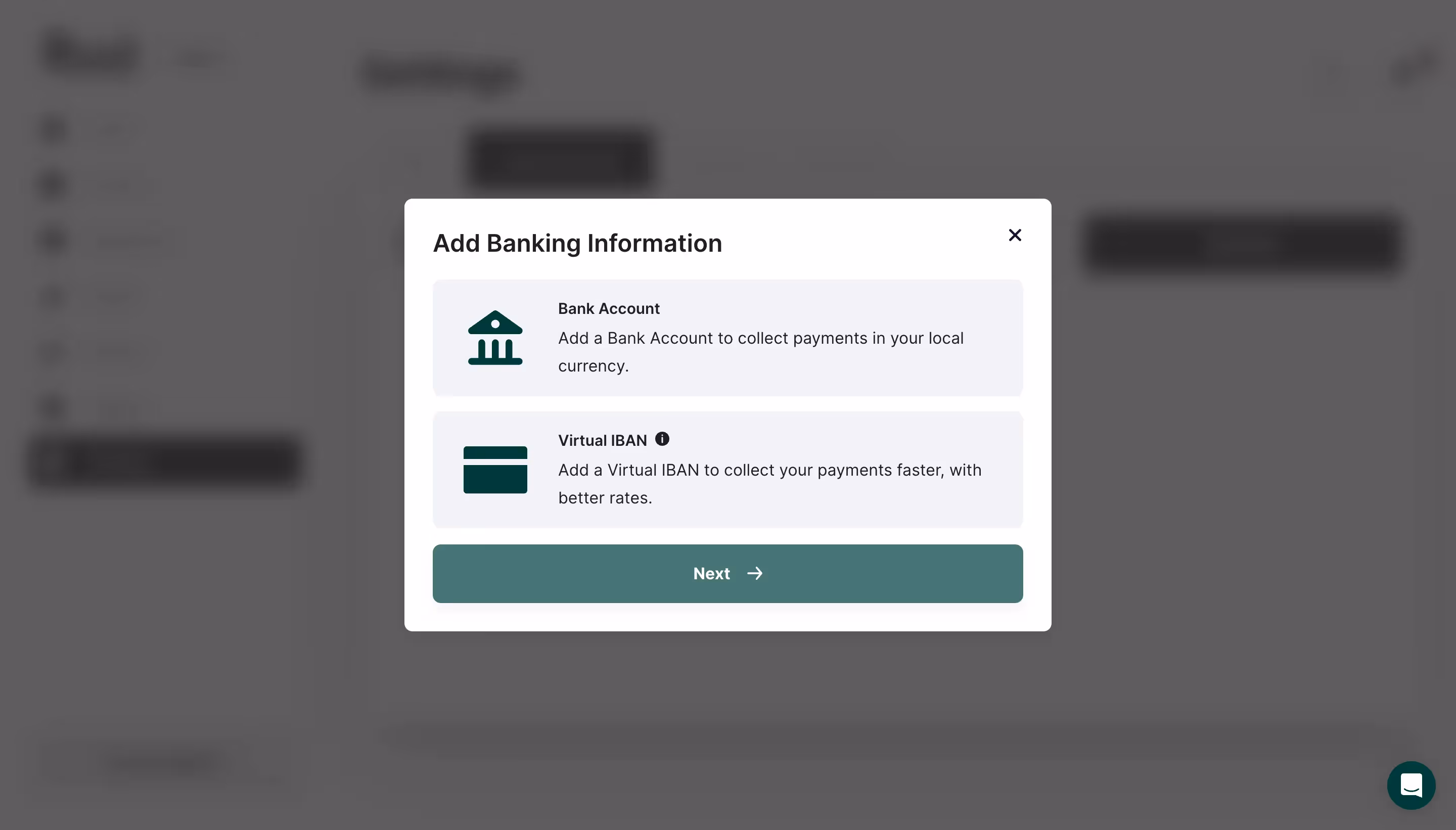 Ruul Add Banking Information