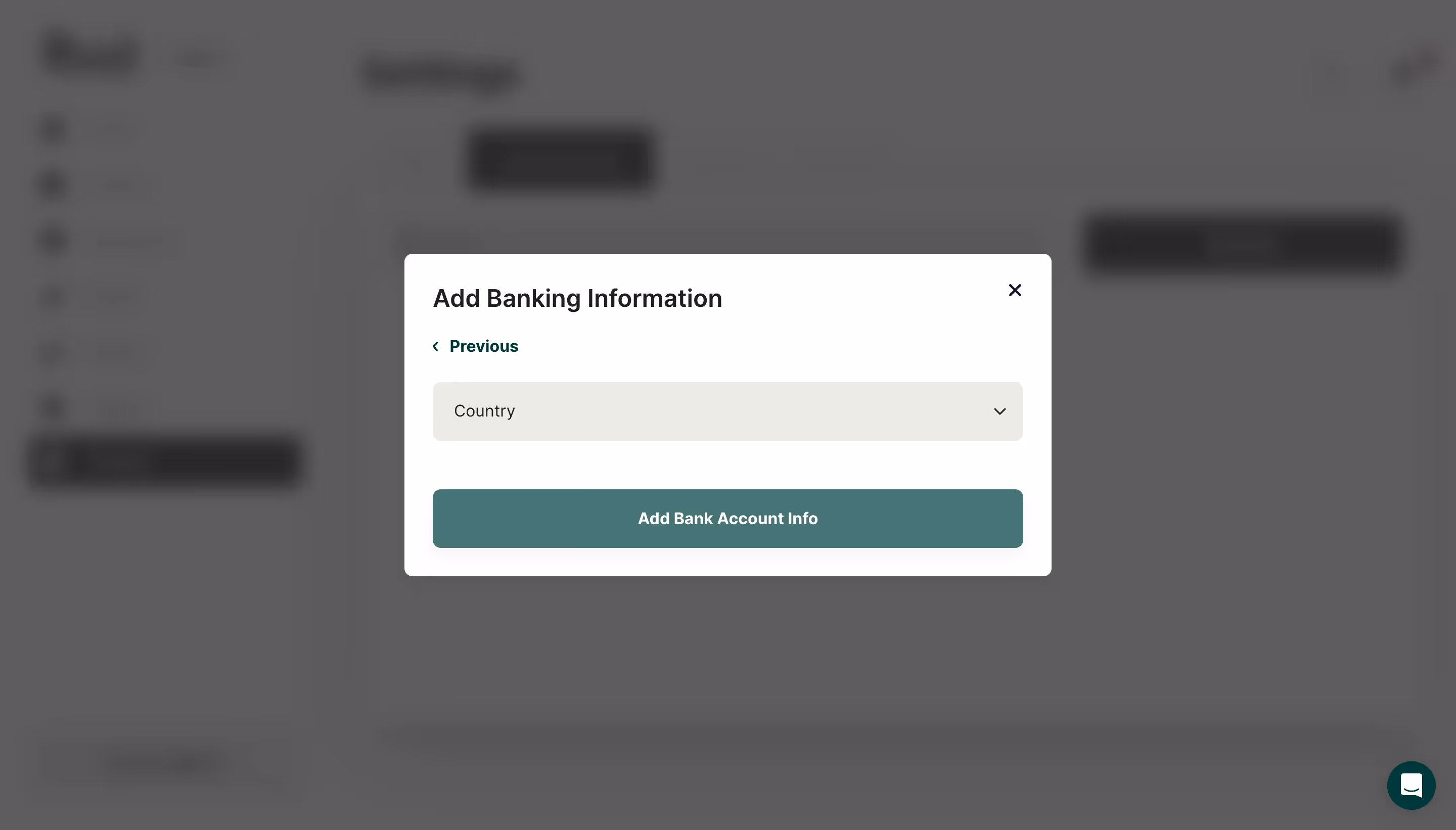 Ruul Add Banking Information
