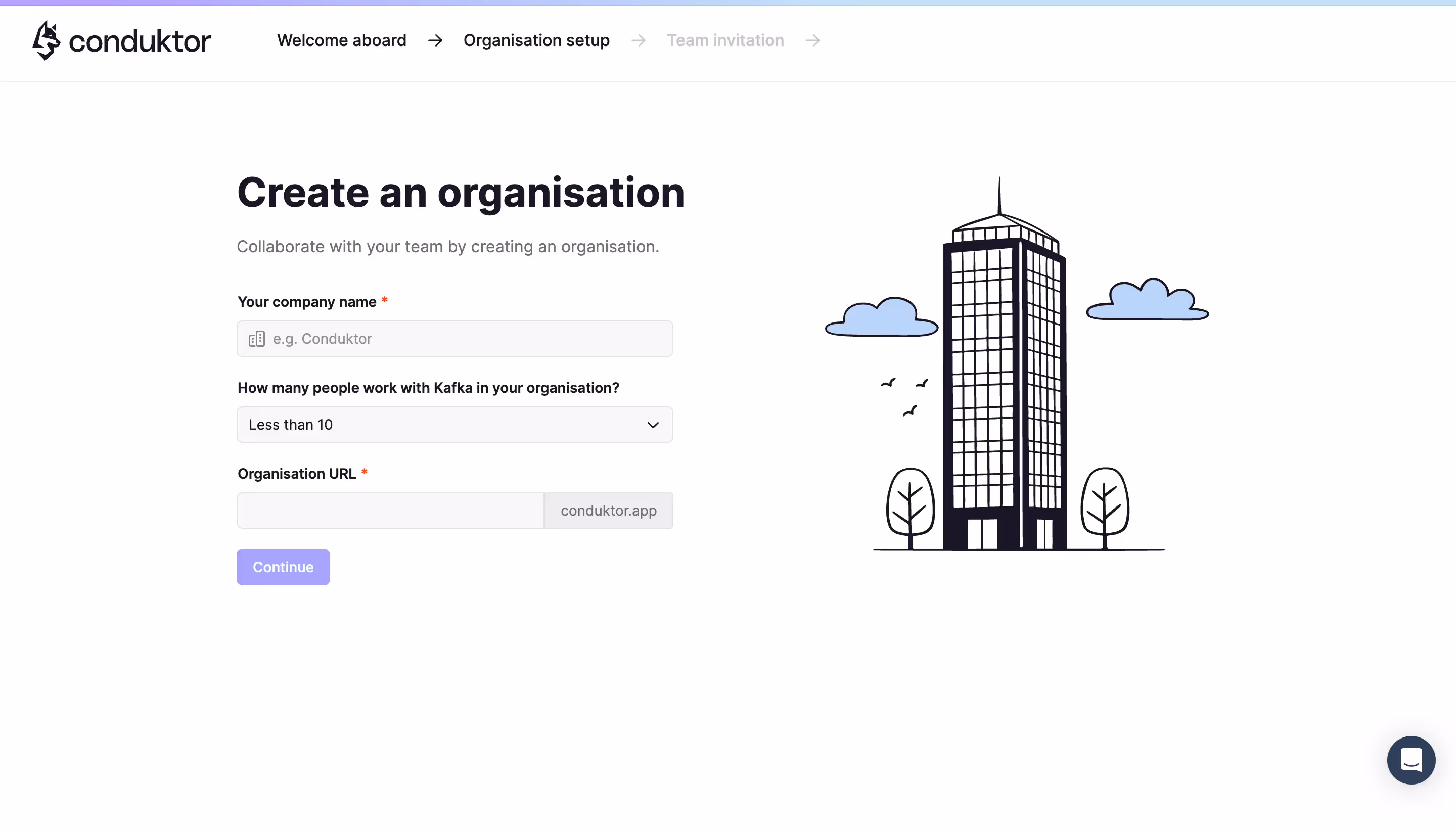 Conduktor Account Setup