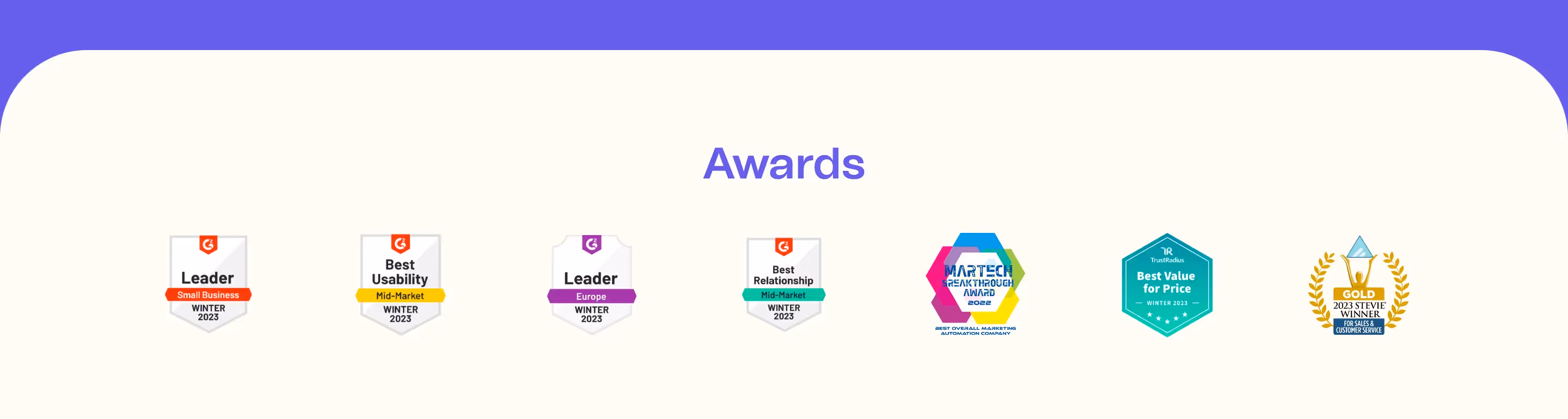 Brevo Awards Section