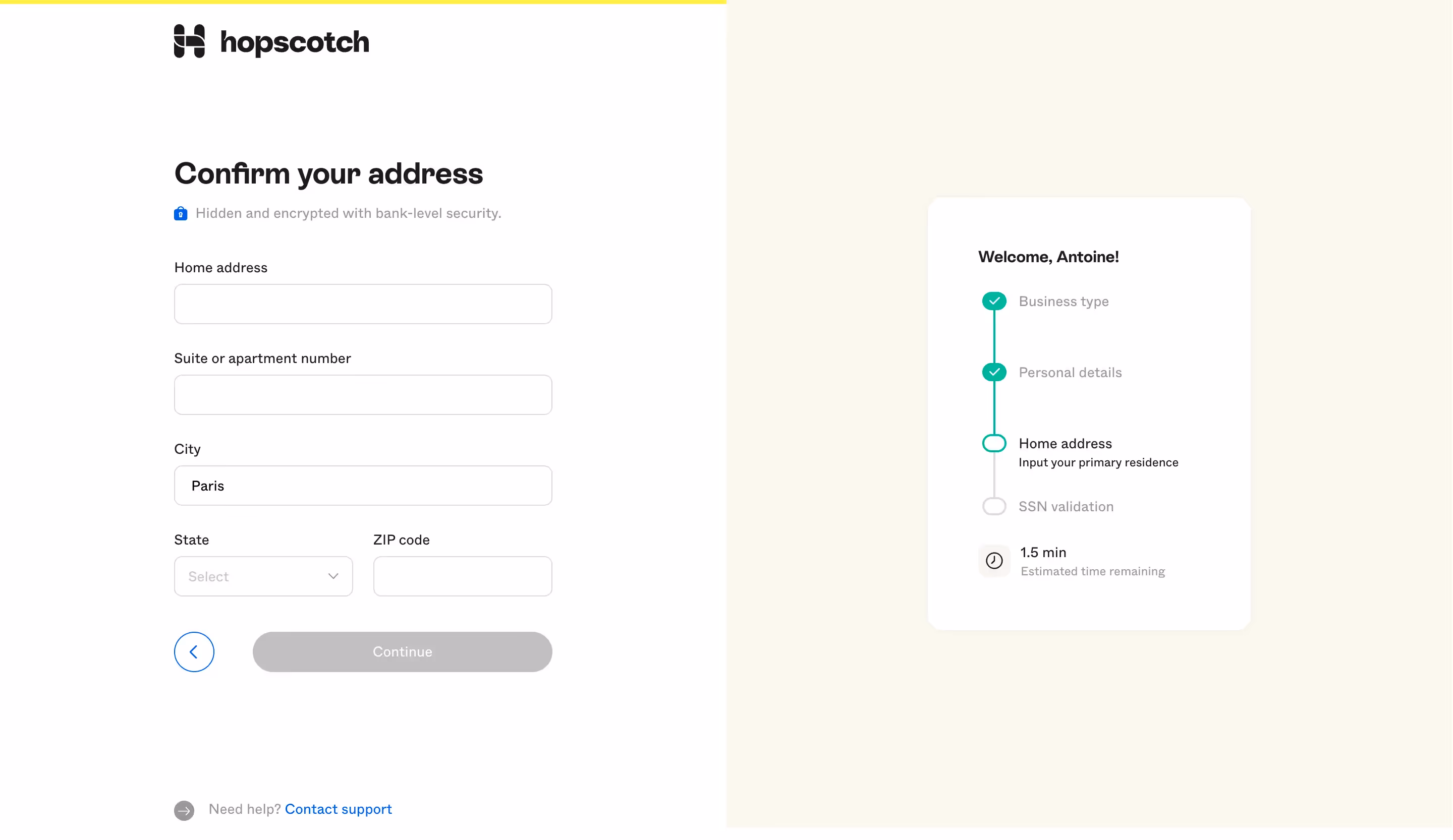Hopscotch Account Setup