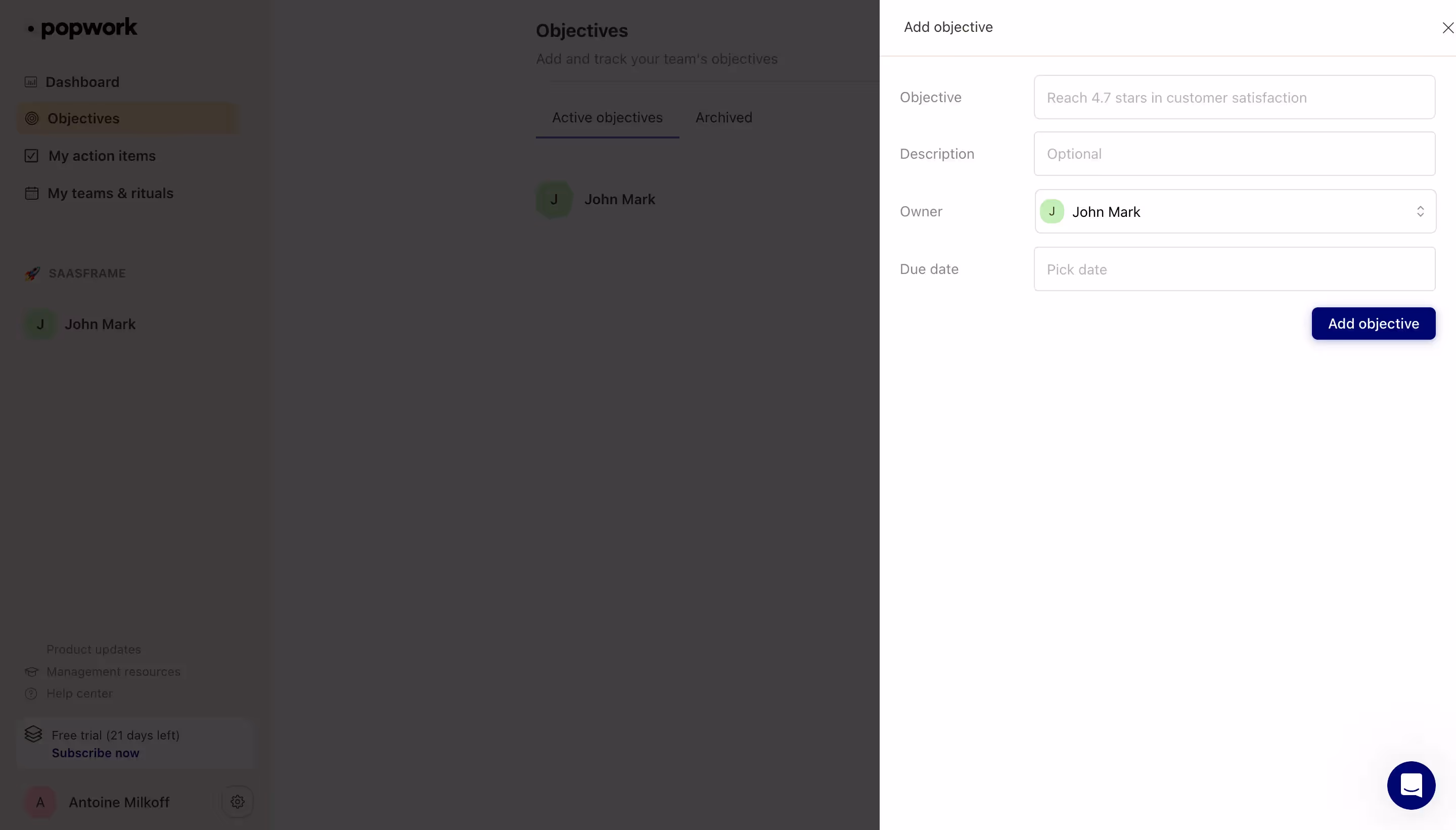 Popwork Add An Objective
