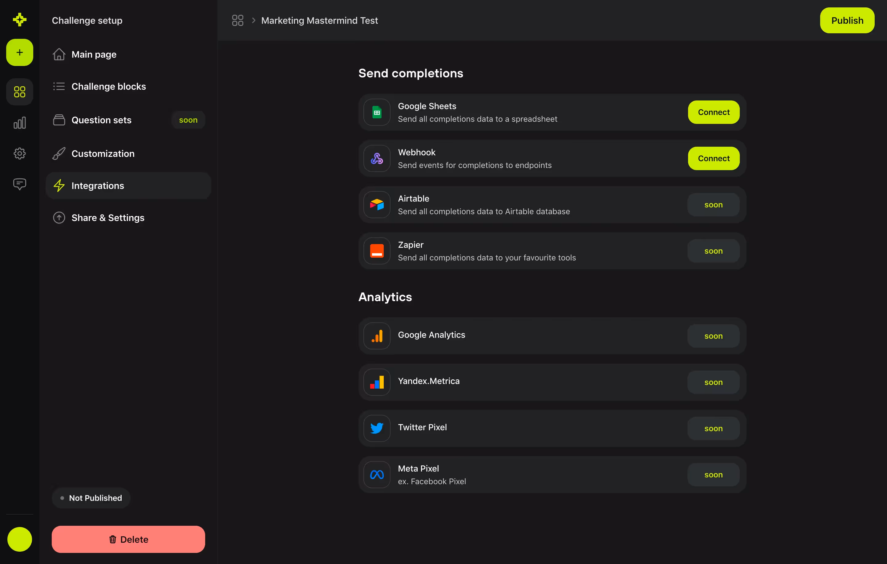 Meiro Challenge Integrations Setup