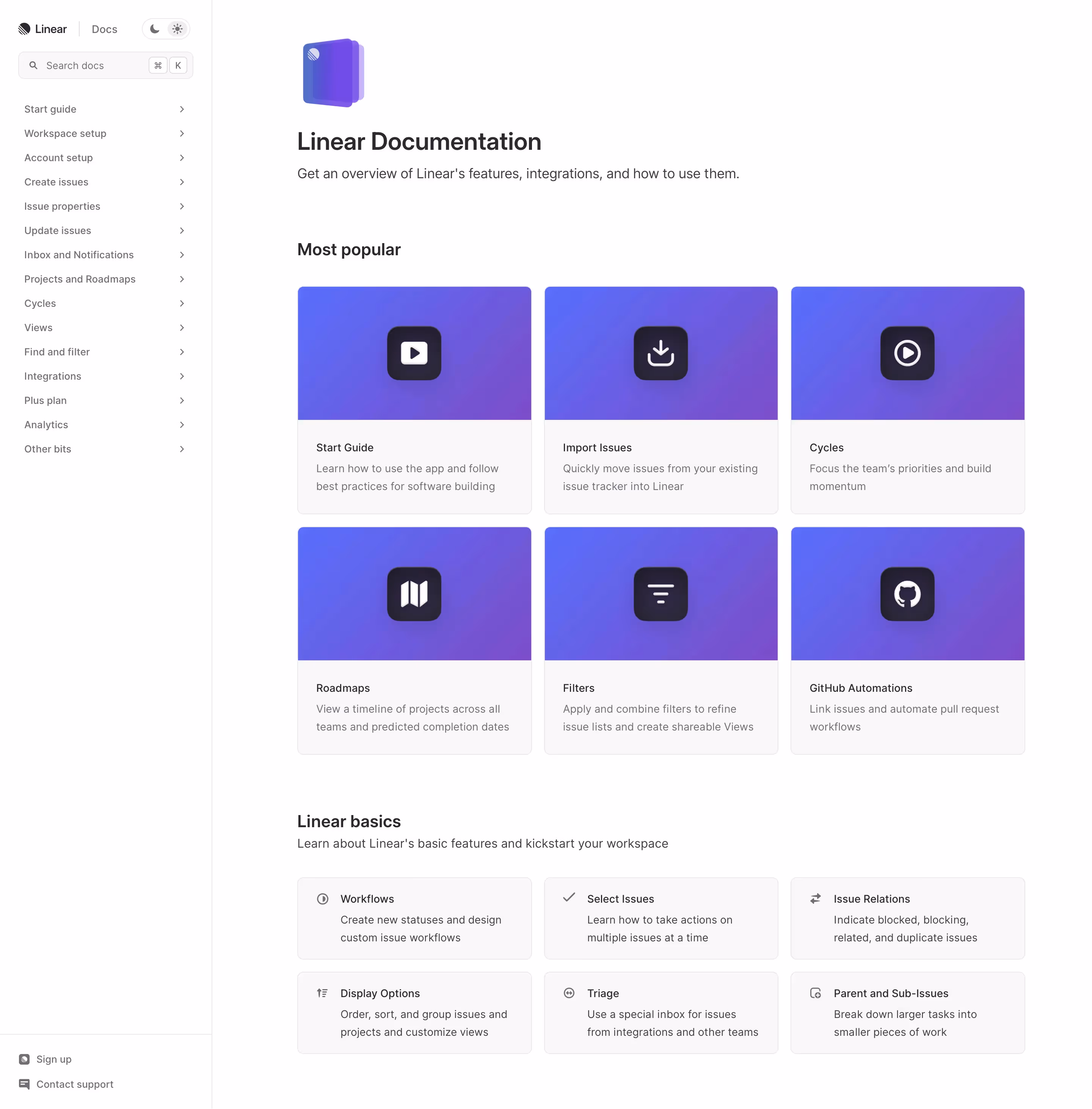 Linear Documentation