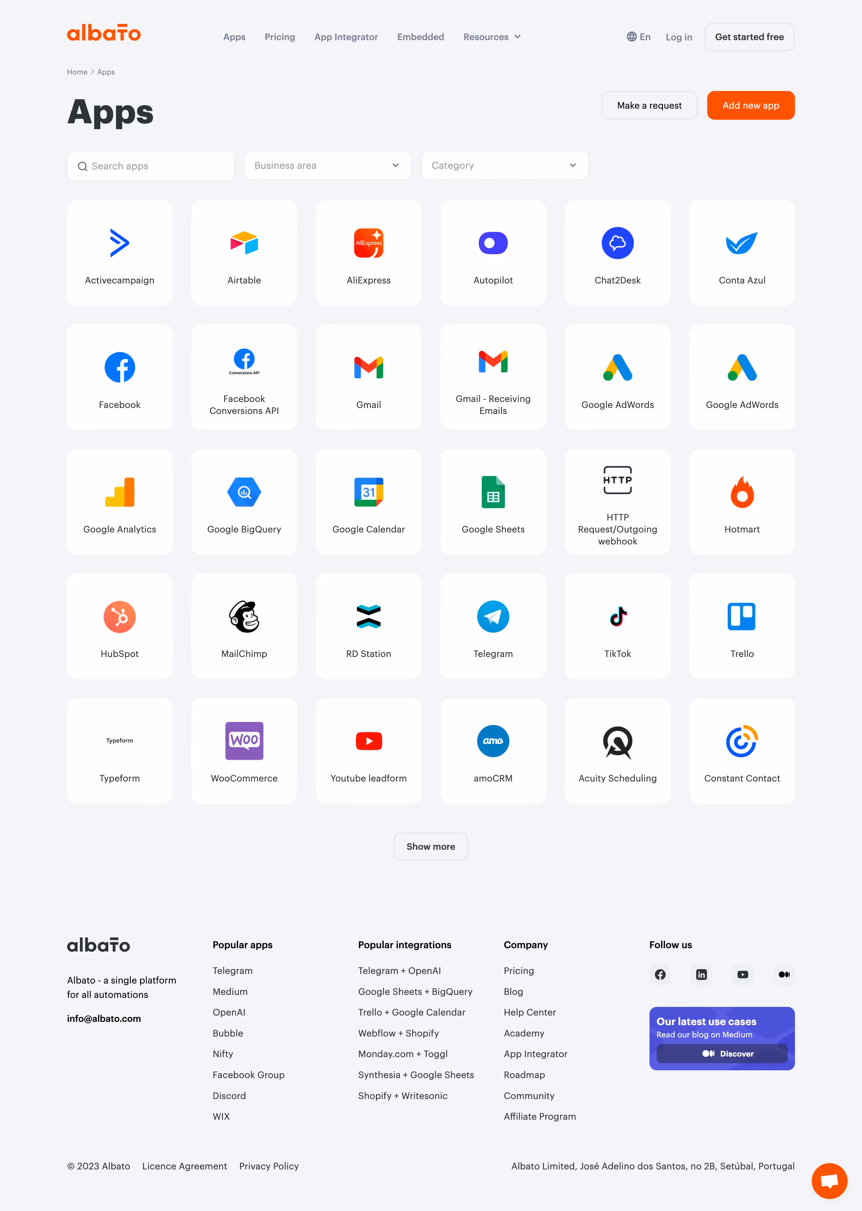 Albato Integrations Library