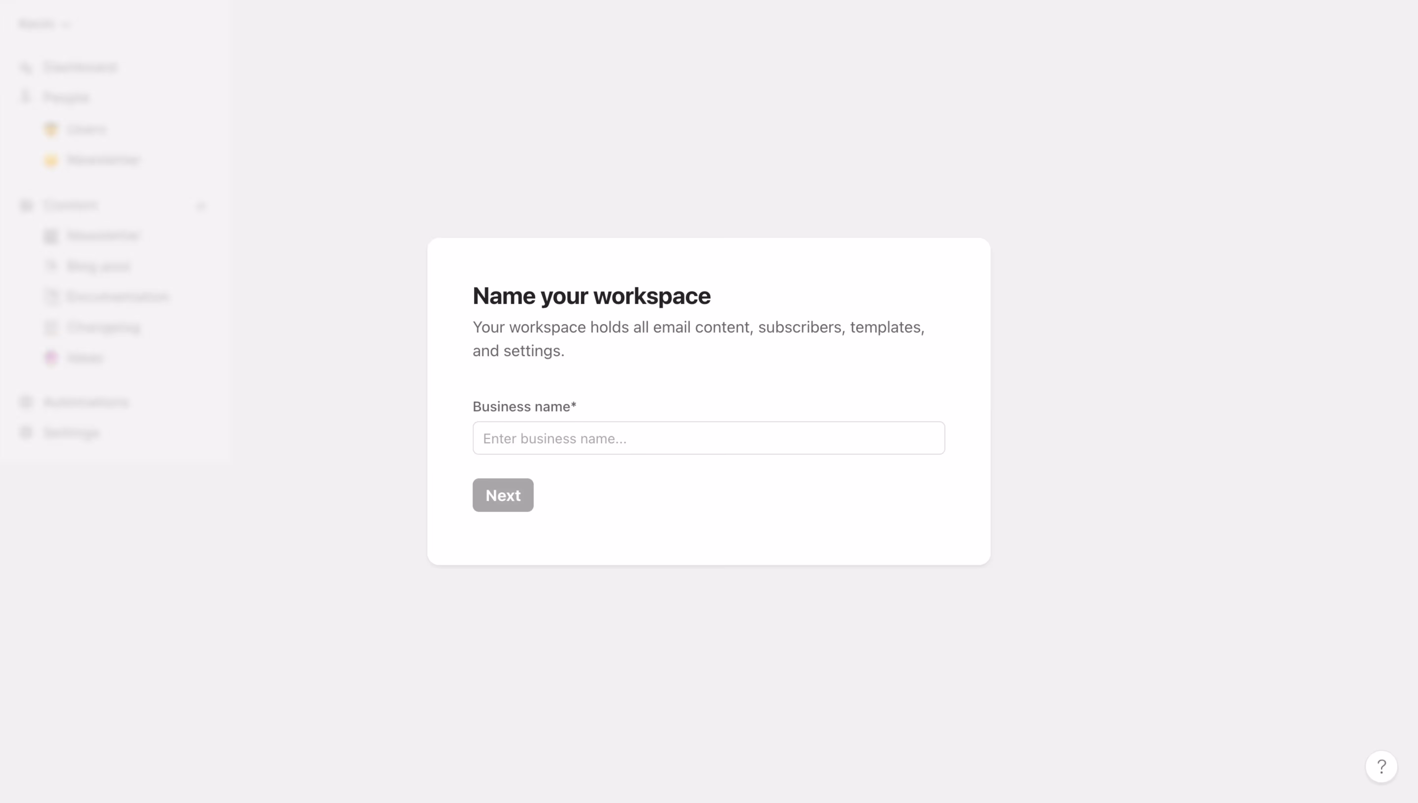 Audienceful Account Setup