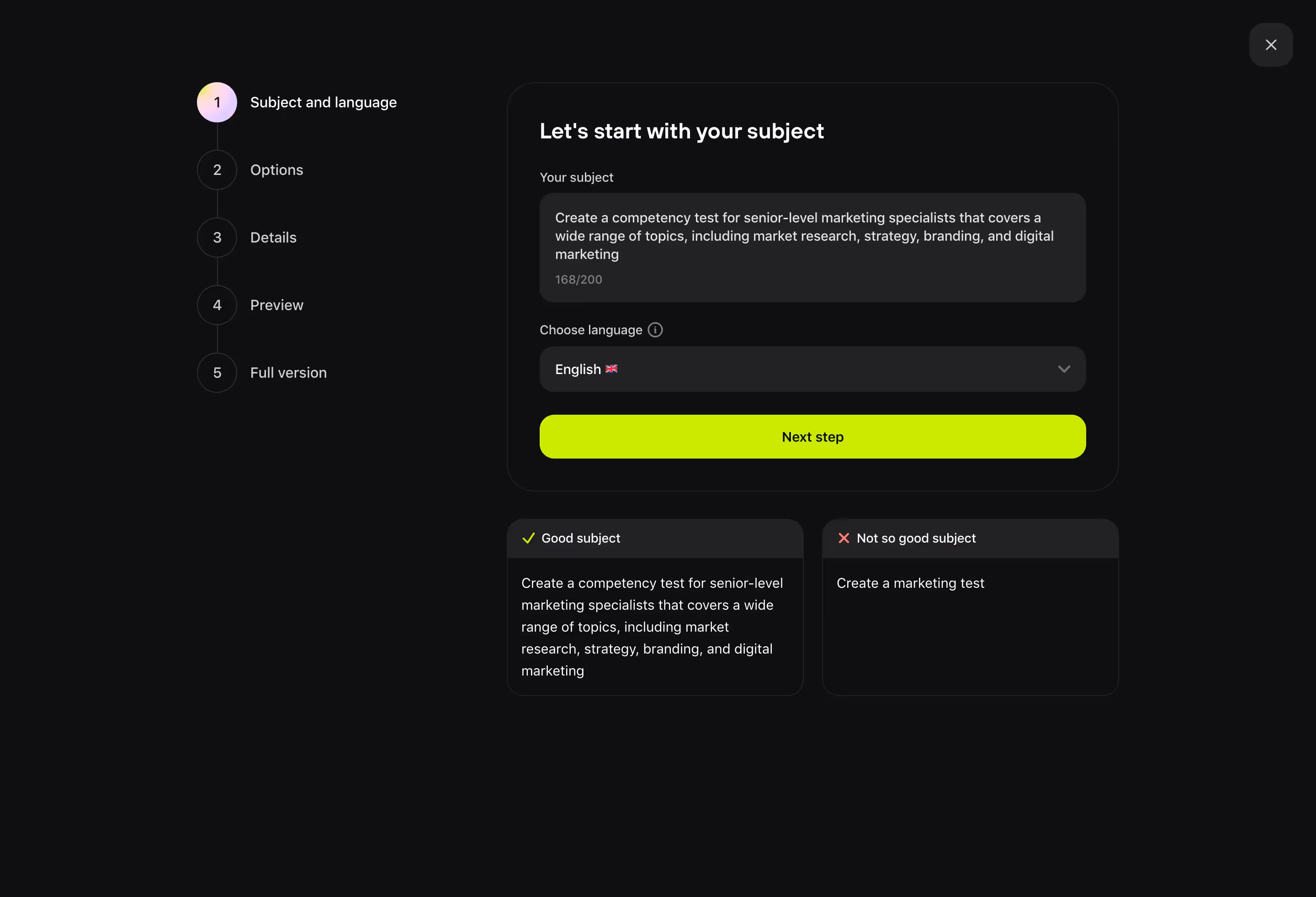 Meiro progress indicator