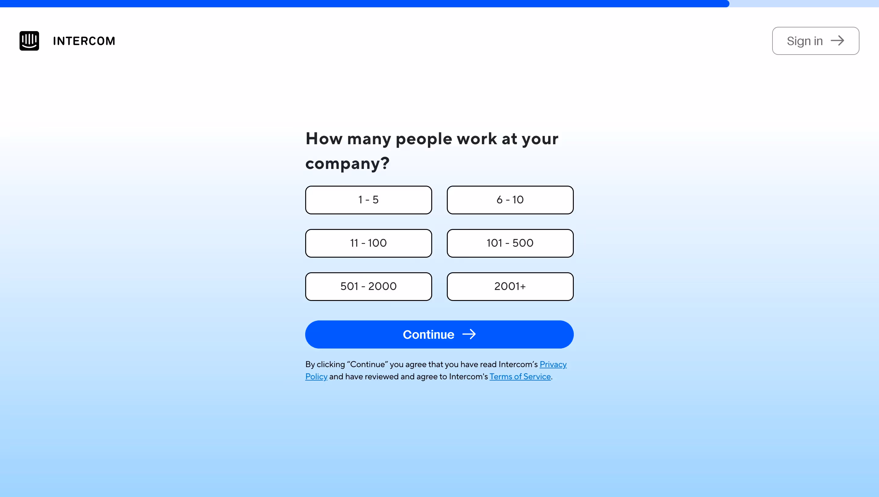 Intercom Account Setup