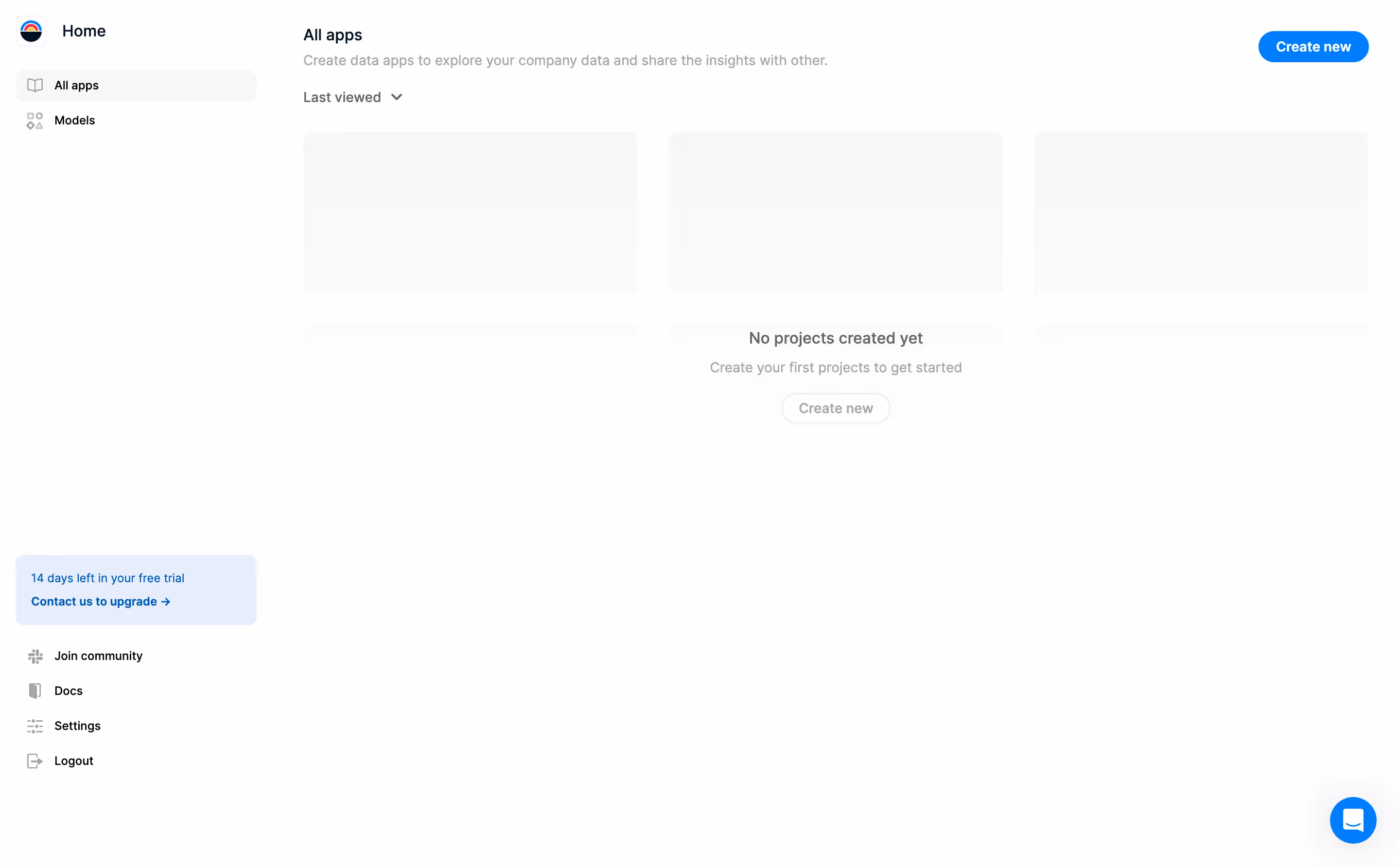 Latitude Empty Dashboard