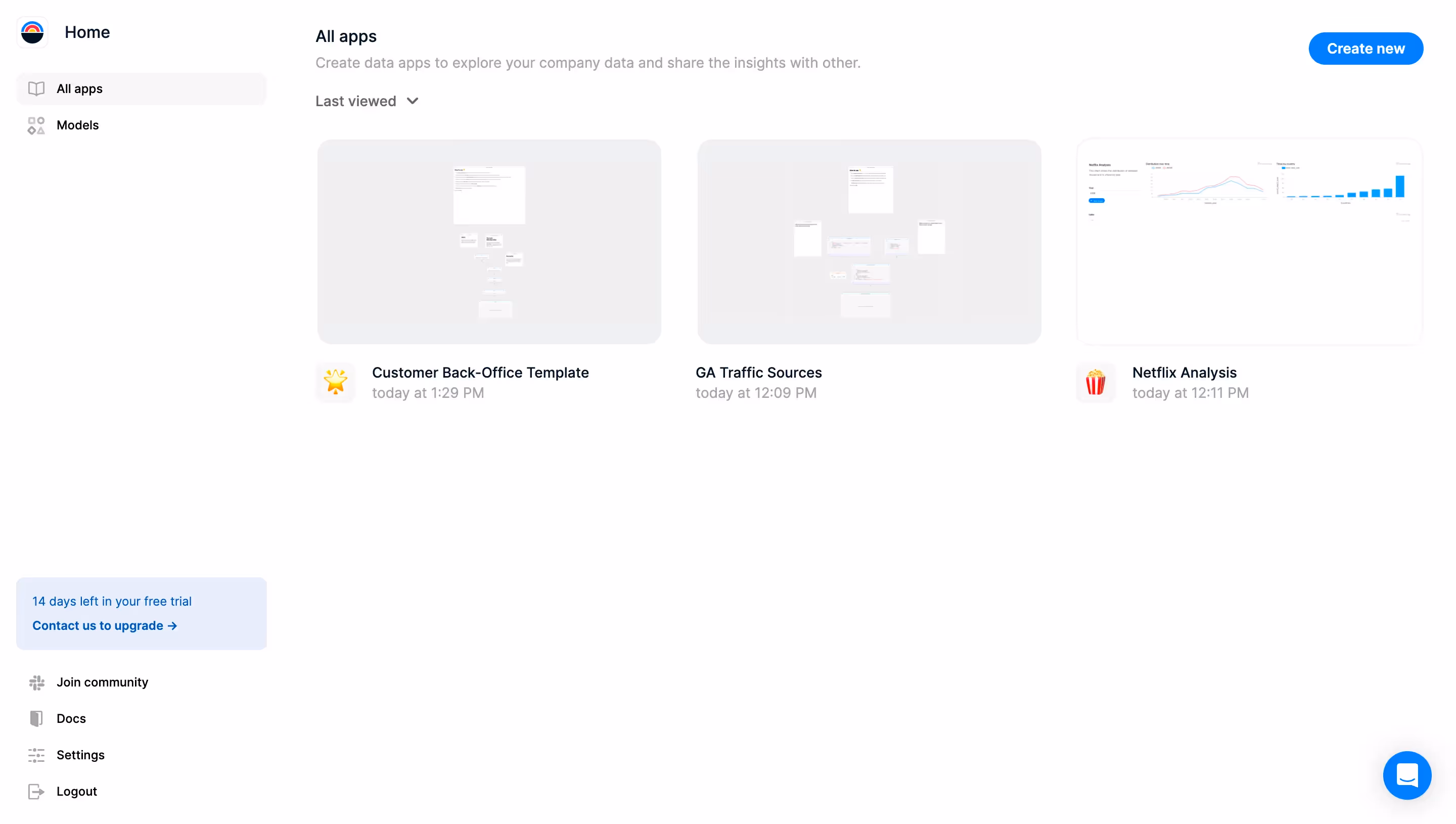 Latitude Main Dashboard