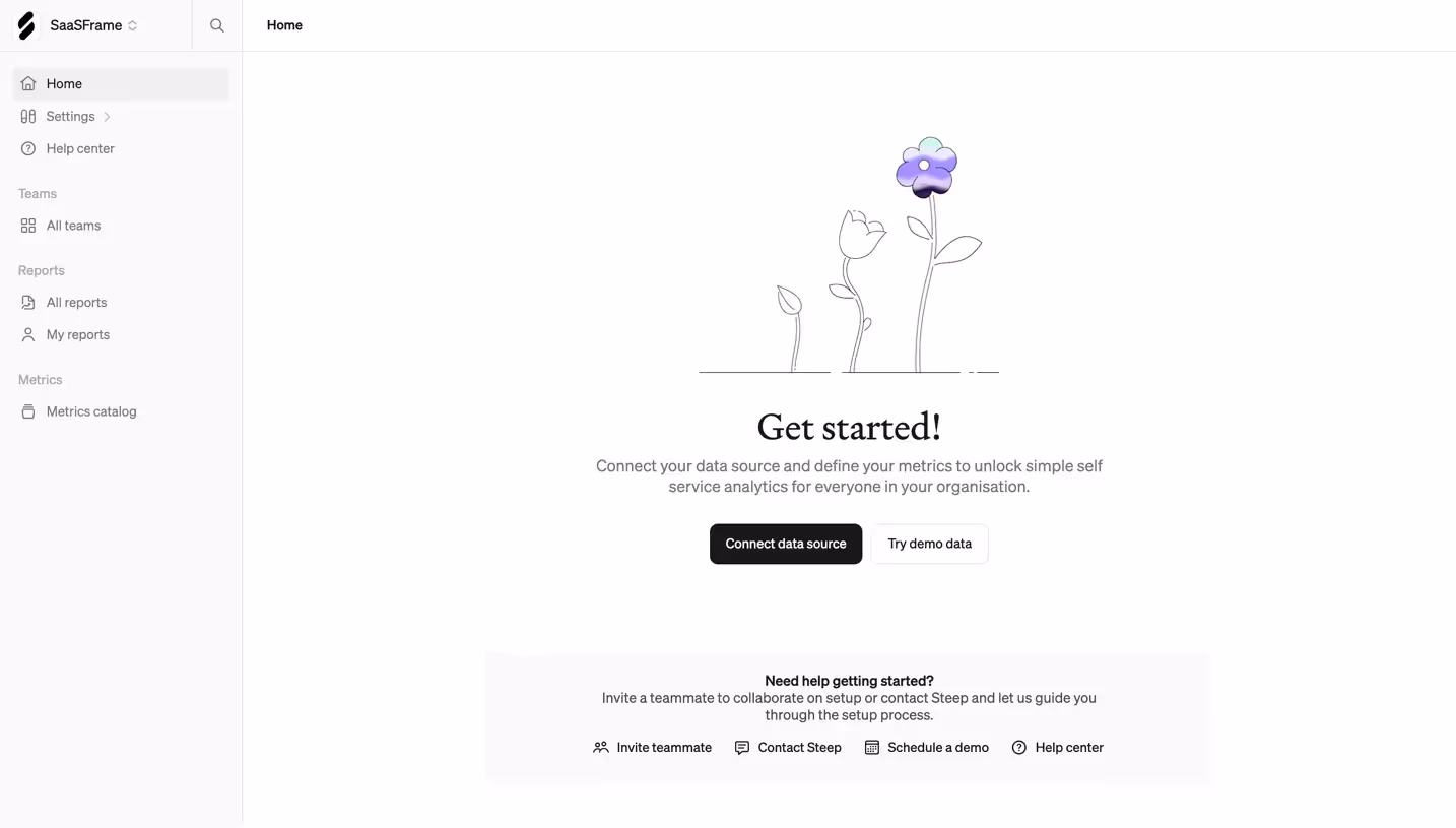 Steep Welcome Screen