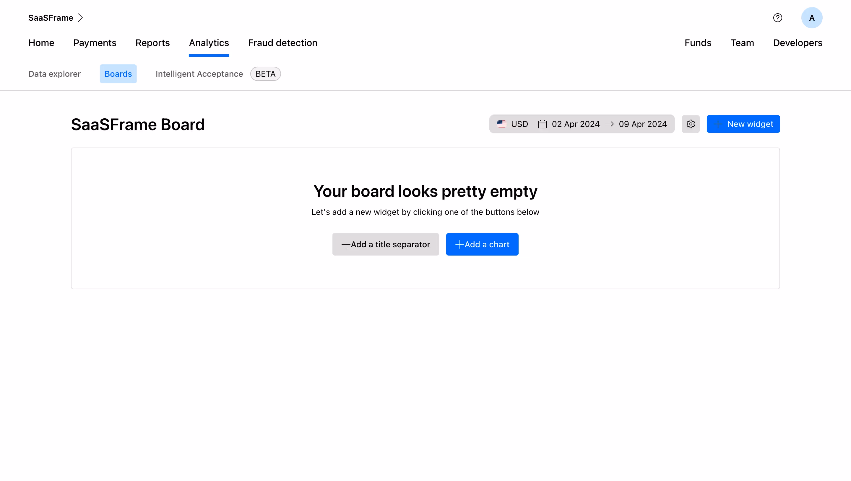 Checkout.com Empty New Board