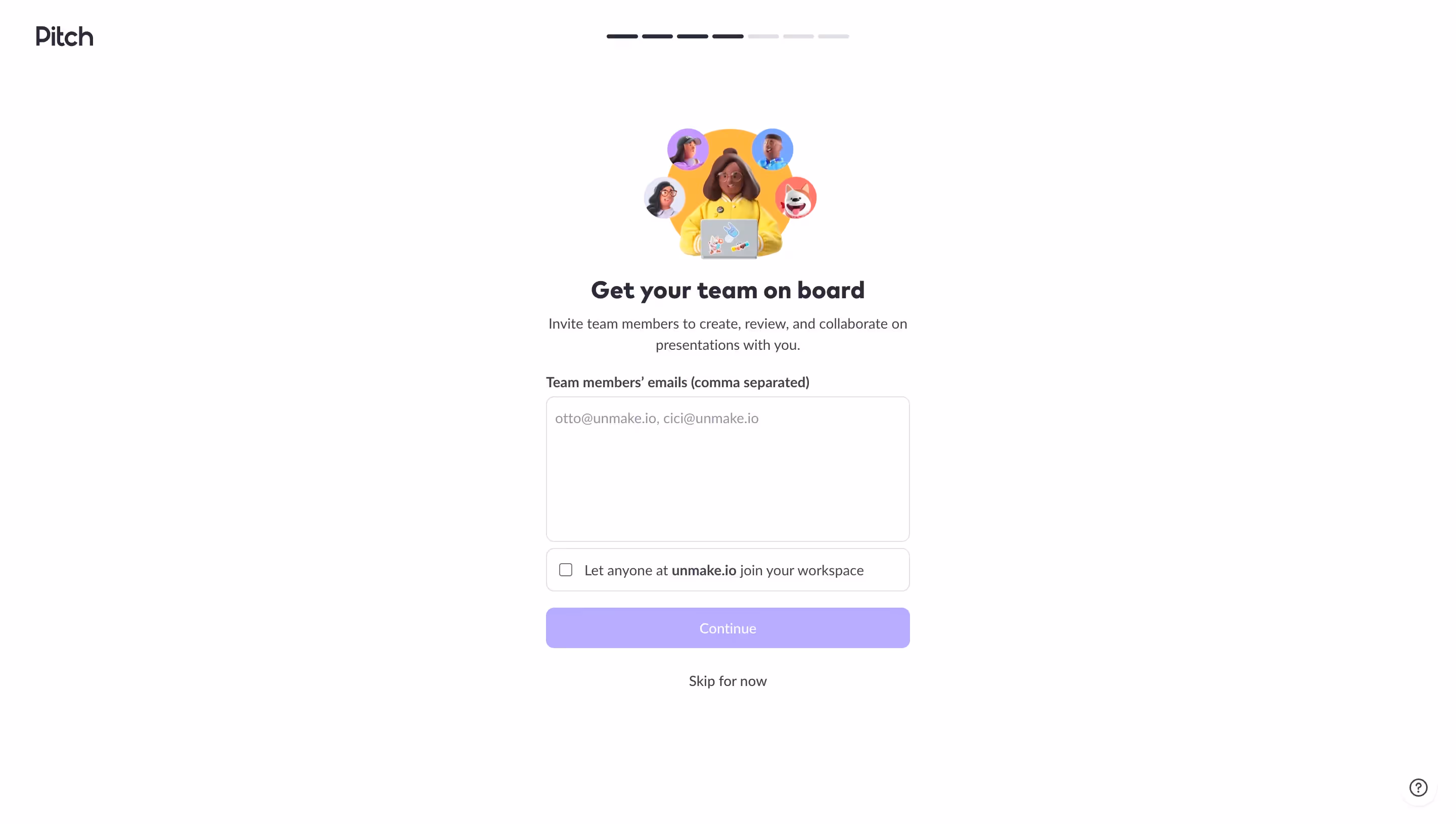 Pitch Invite Team Members