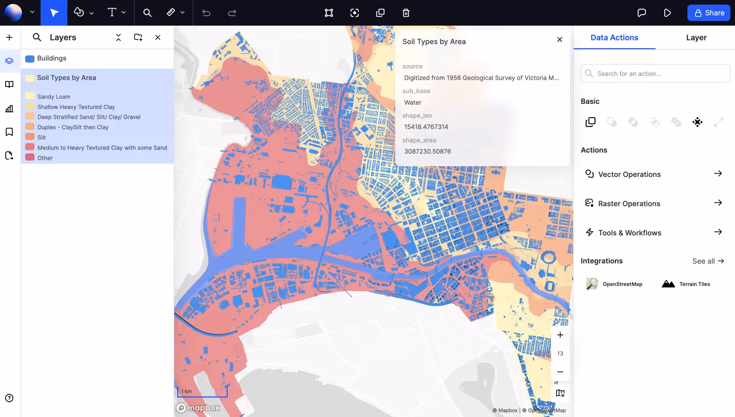 Atlas Melbourne Soil & Building Map
