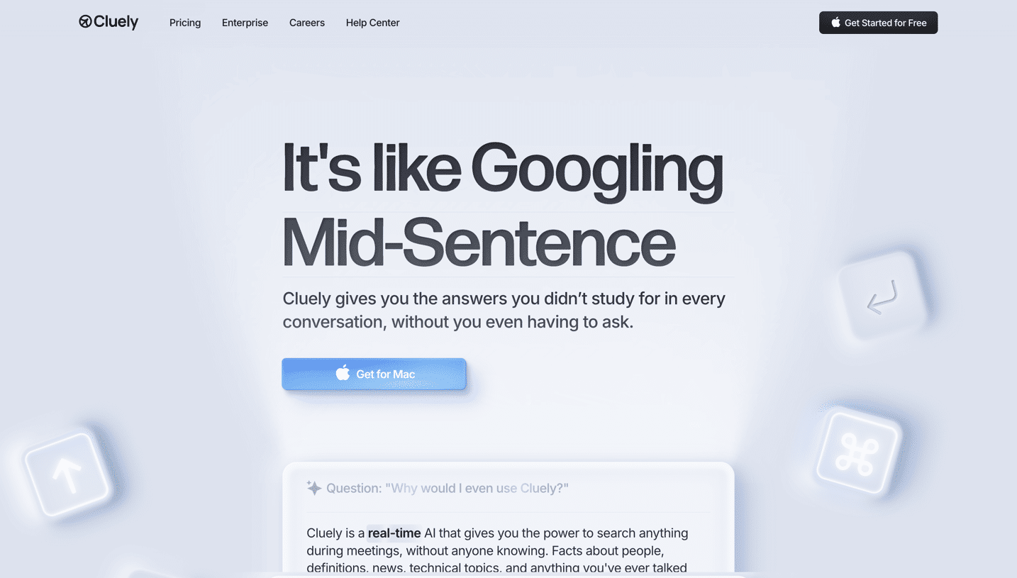 Cluely Landing Page