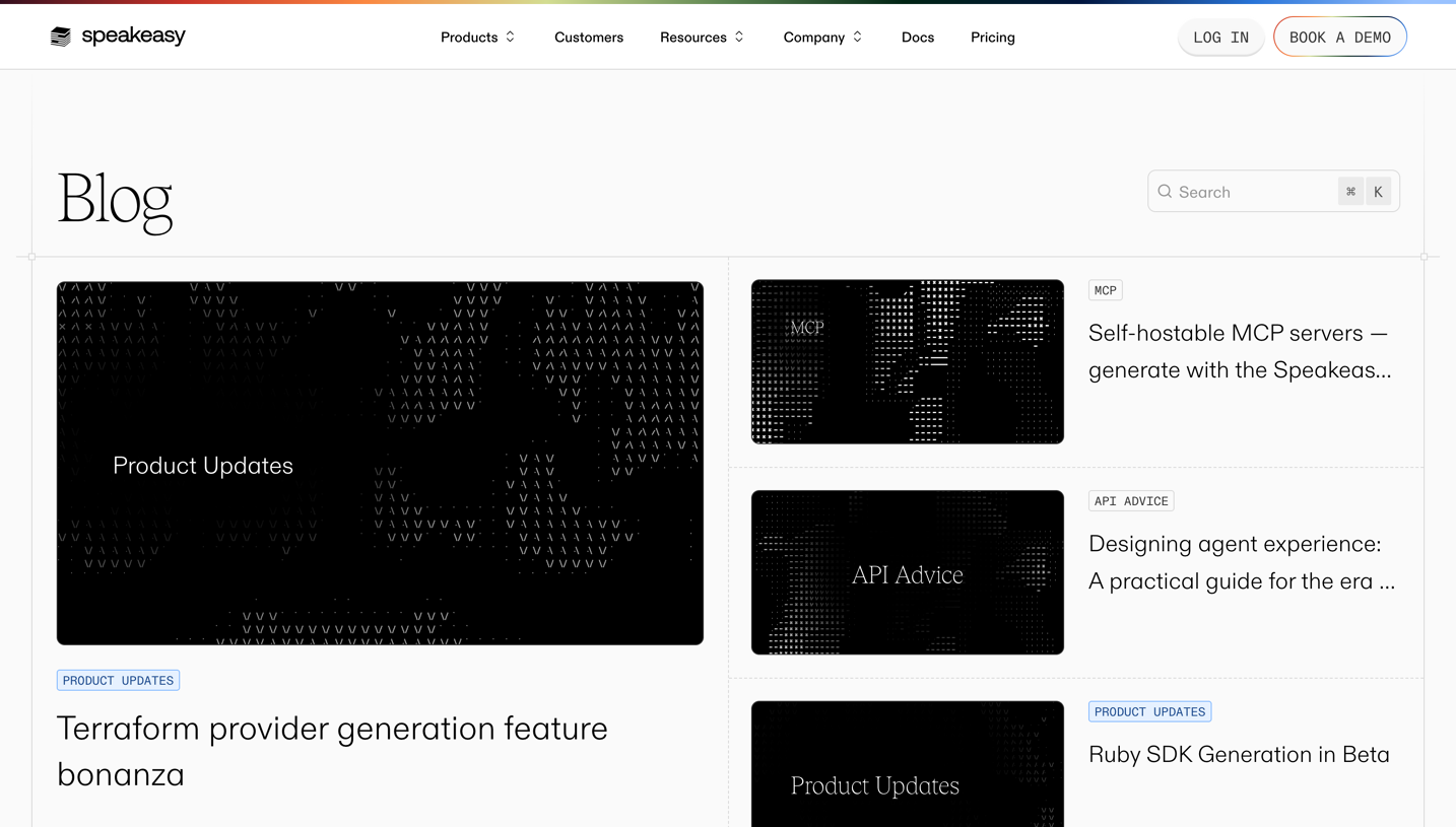 Speakeasy Blog Feed
