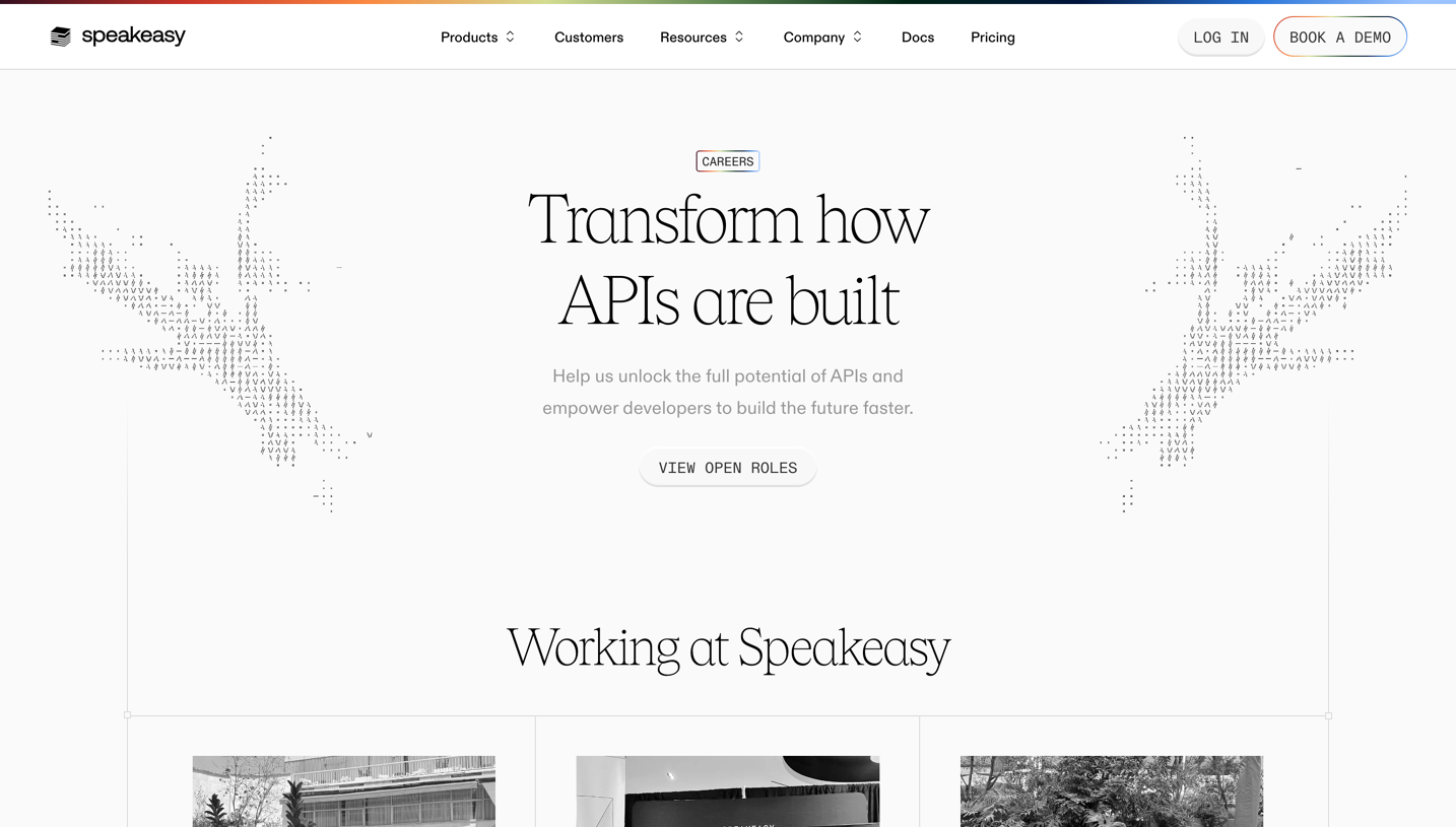 Speakeasy Careers Page