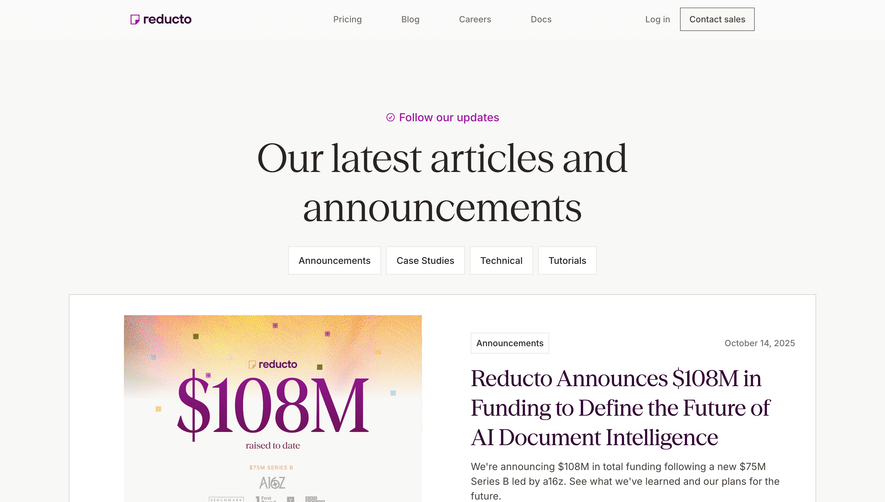 Reducto Blog Feed