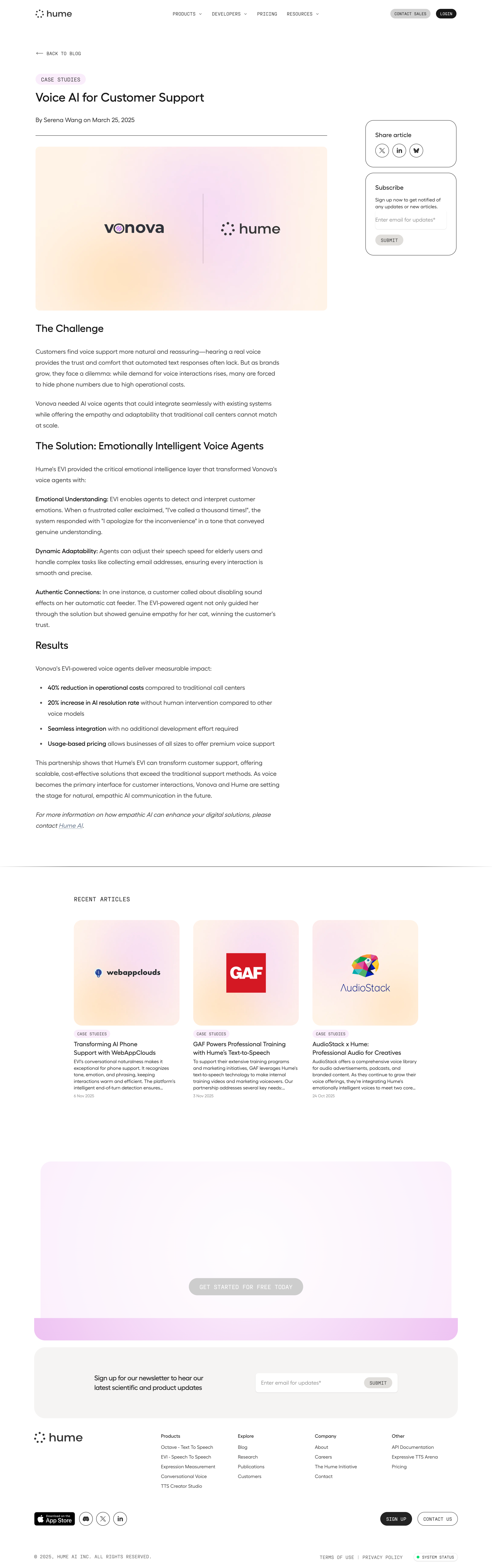 Hume AI Blog Template