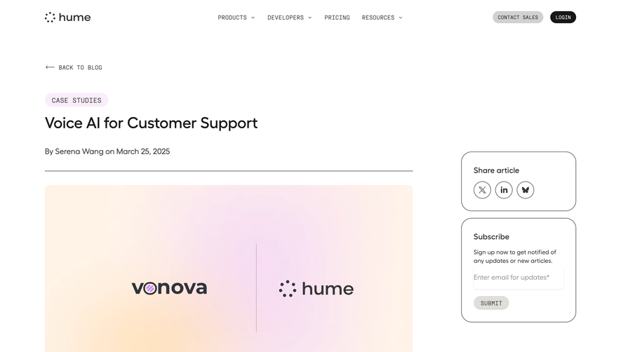 Hume AI Blog Template