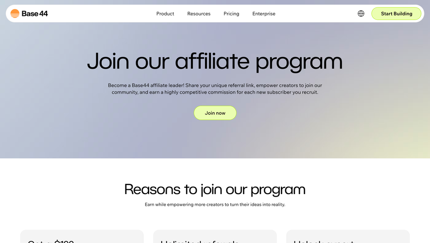 Base44 Affiliate Page