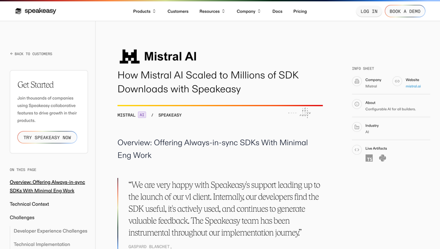 Speakeasy Customer Stories