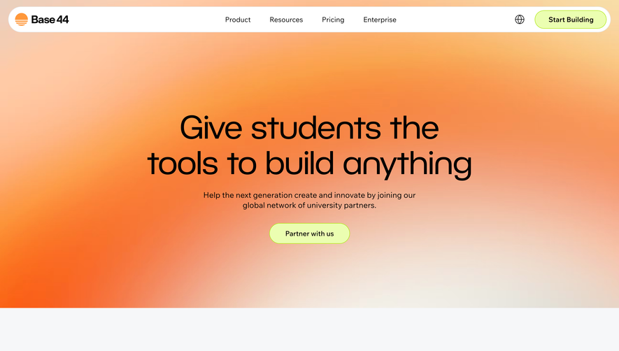 Base44 For Education Page