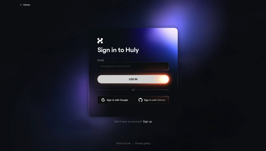Huly Login