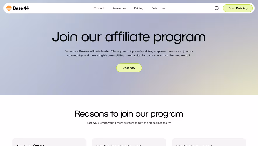 Base44 Affiliate Page