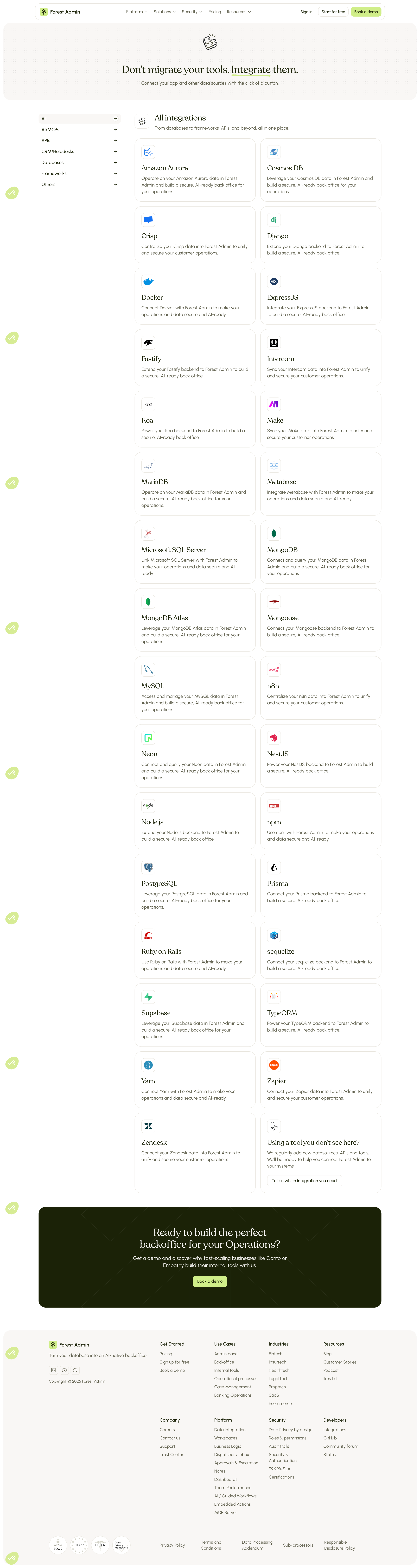 Forest Admin Integrations Library