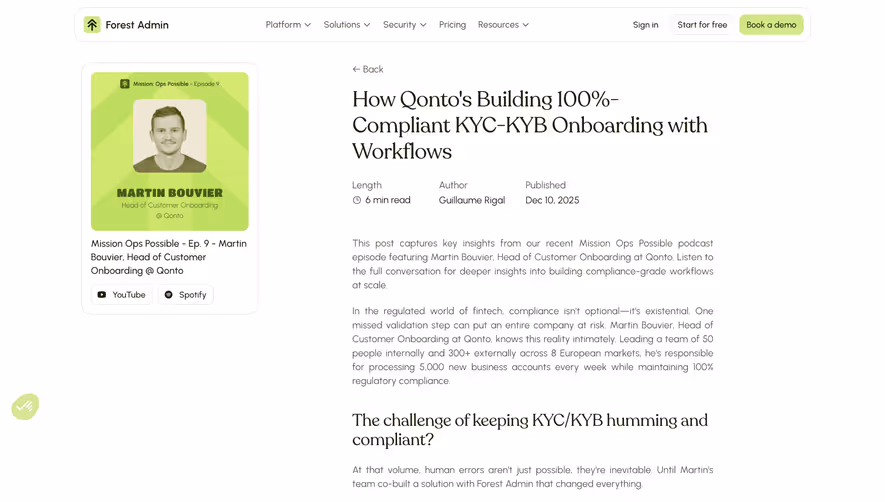 Forest Admin Blog Template