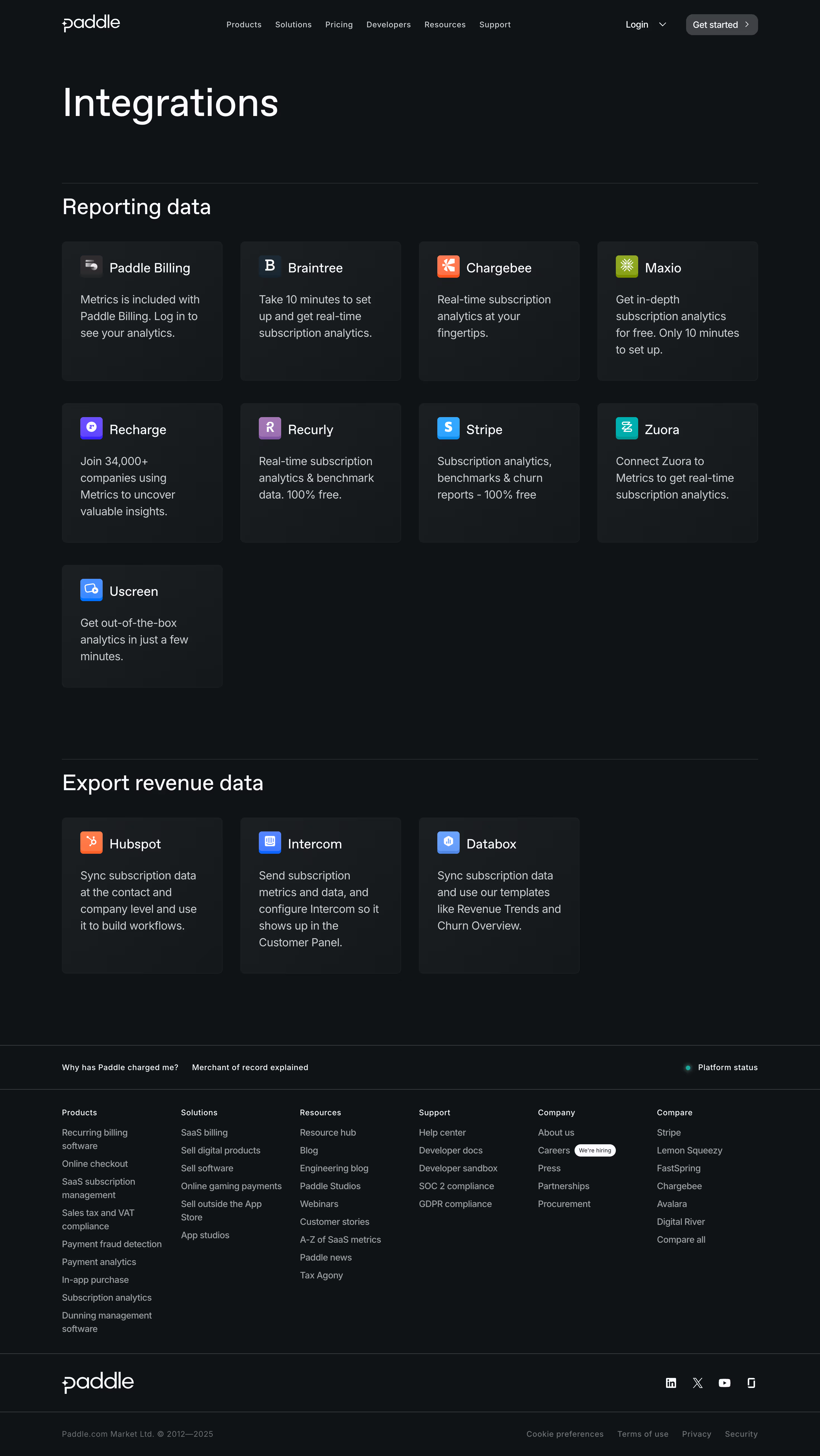 Paddle Integrations Library