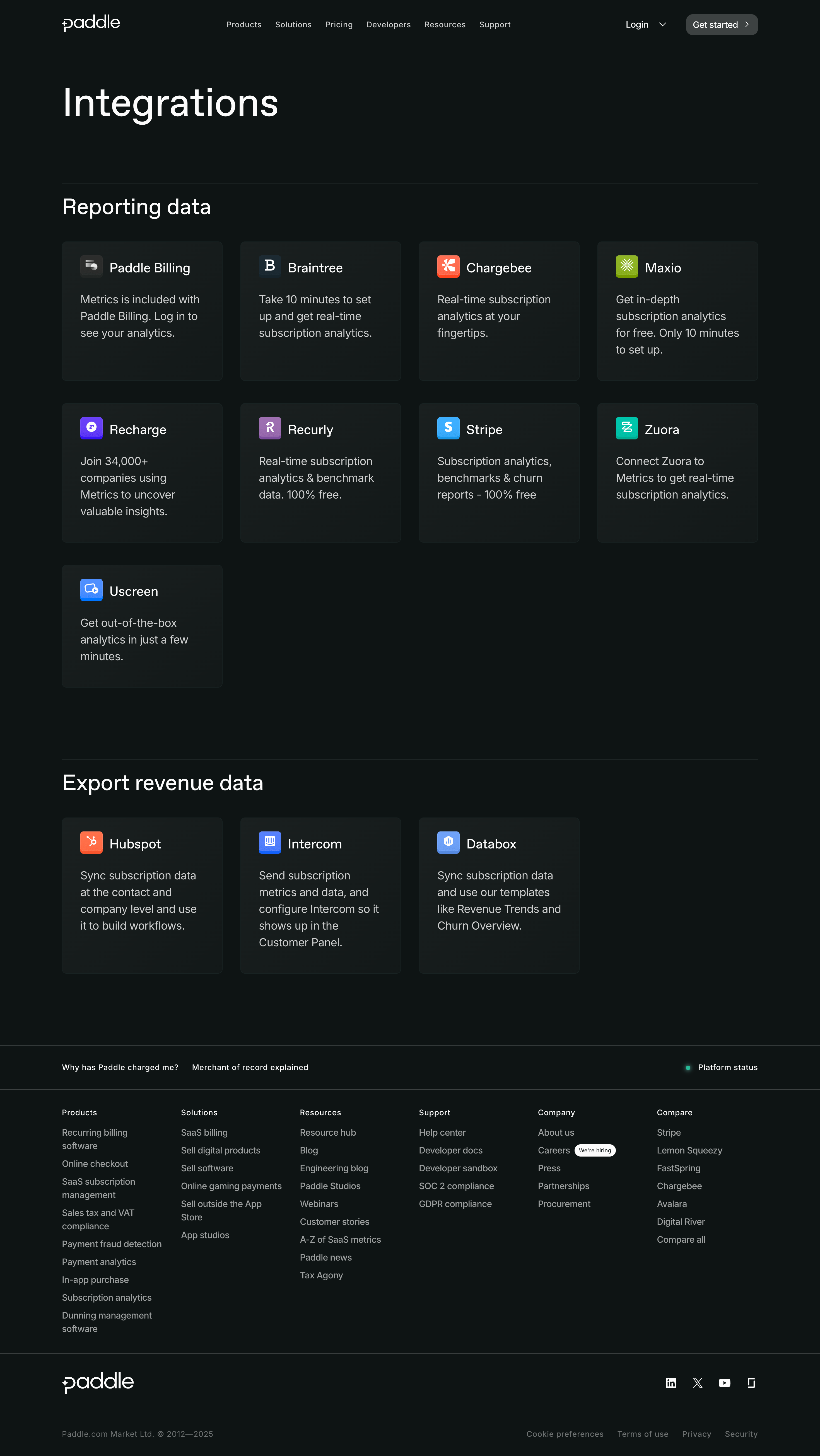 Paddle Integrations Library