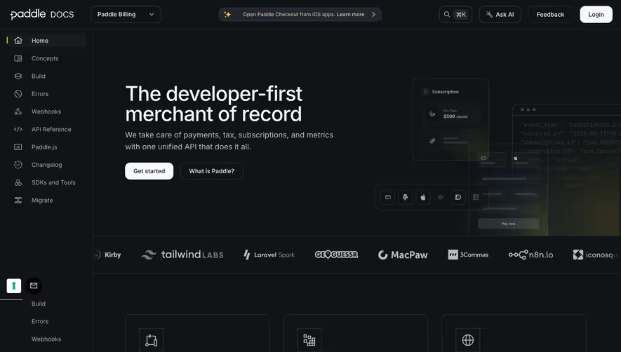 Paddle Documentation