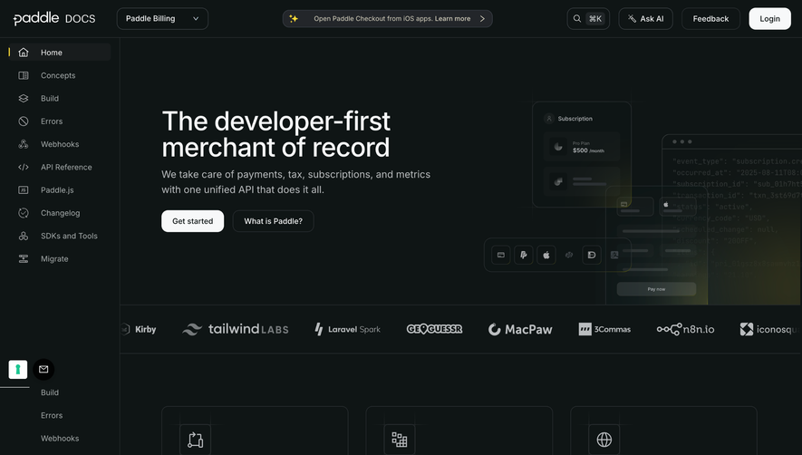 Paddle Documentation