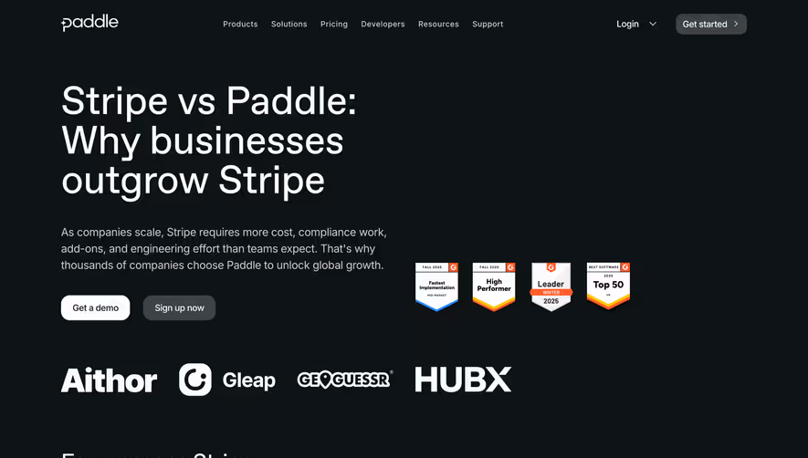 Paddle Comparison Page