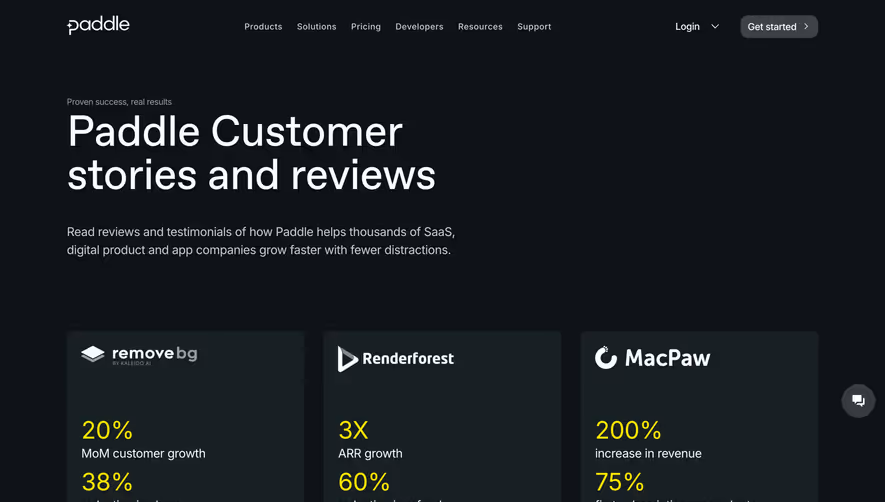 Paddle Customer Stories